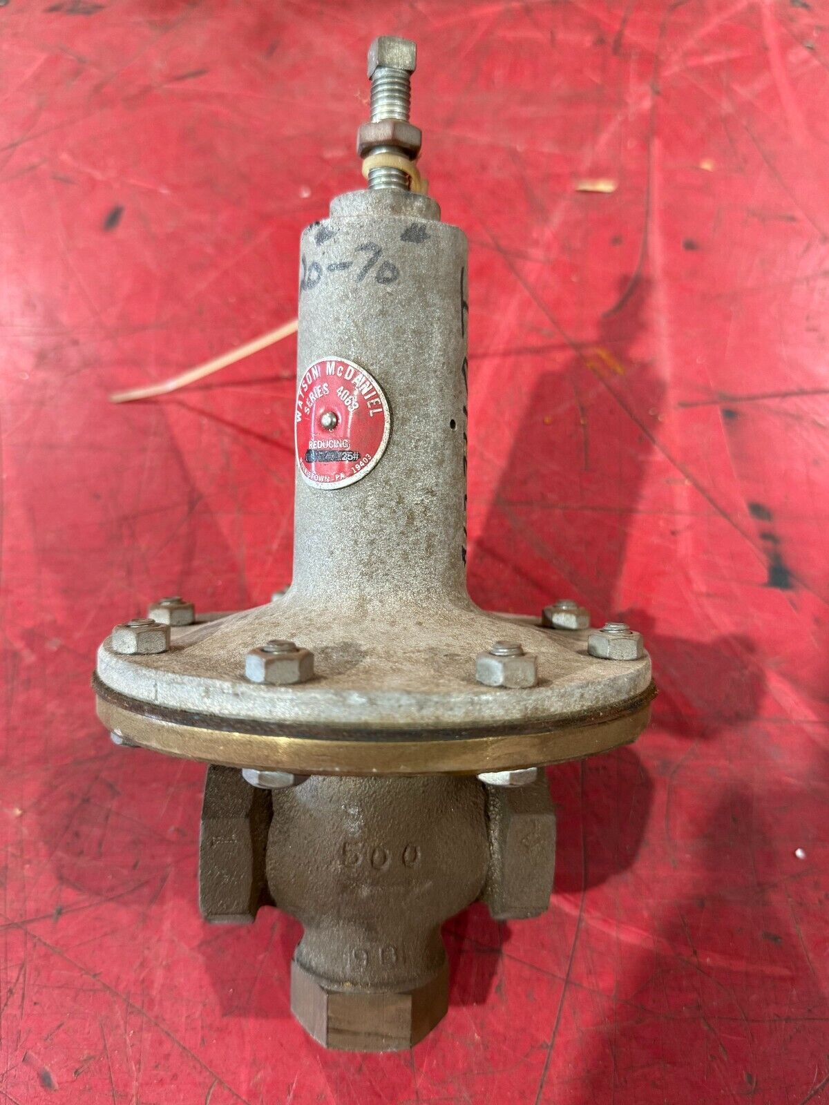 NEW WATSON MCDANIEL 1" SERIES 4063 PRESSURE REDUCING VALVE 40-125