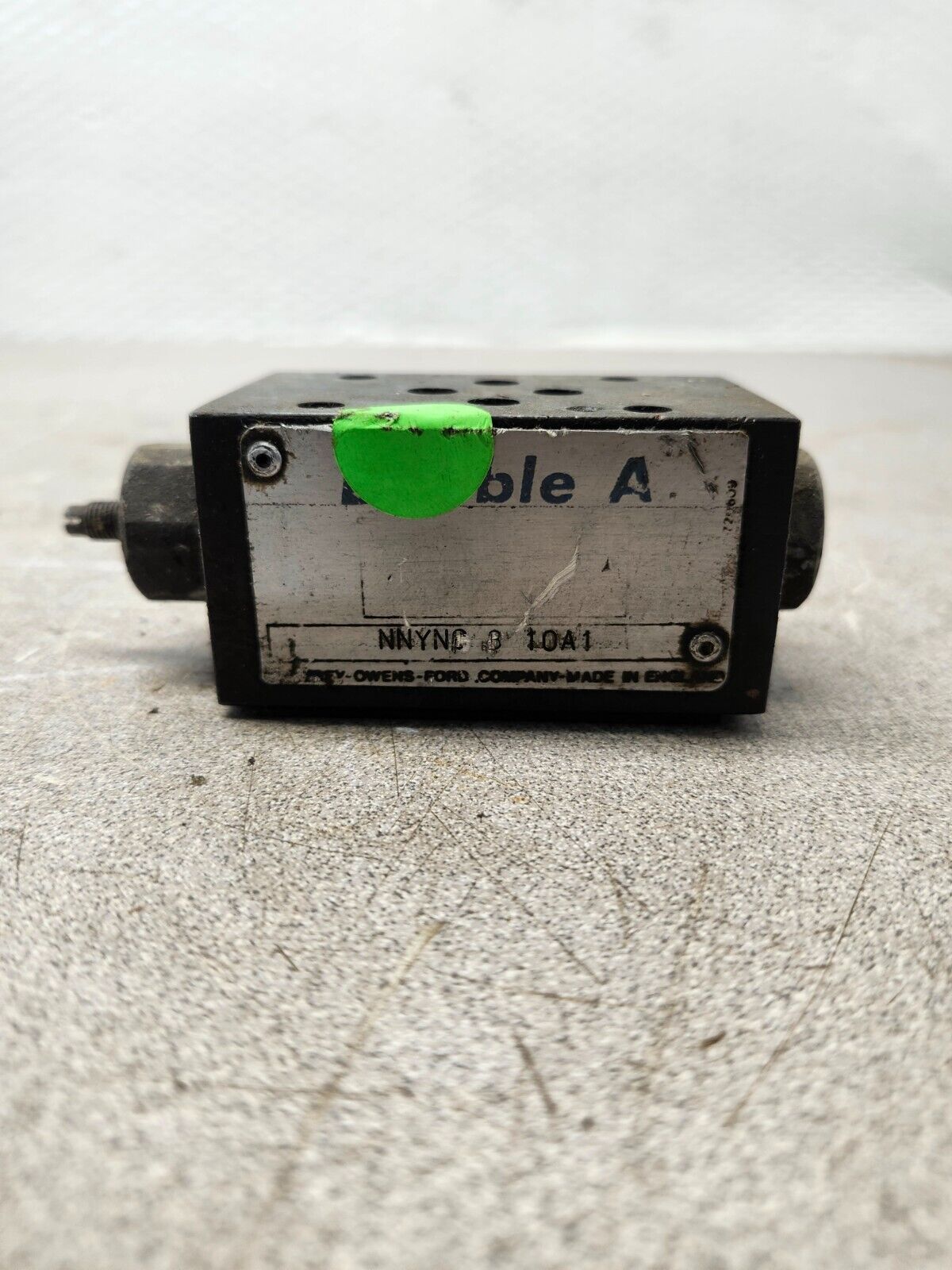 USED DOUBLE A VALVE NNYNC310A1