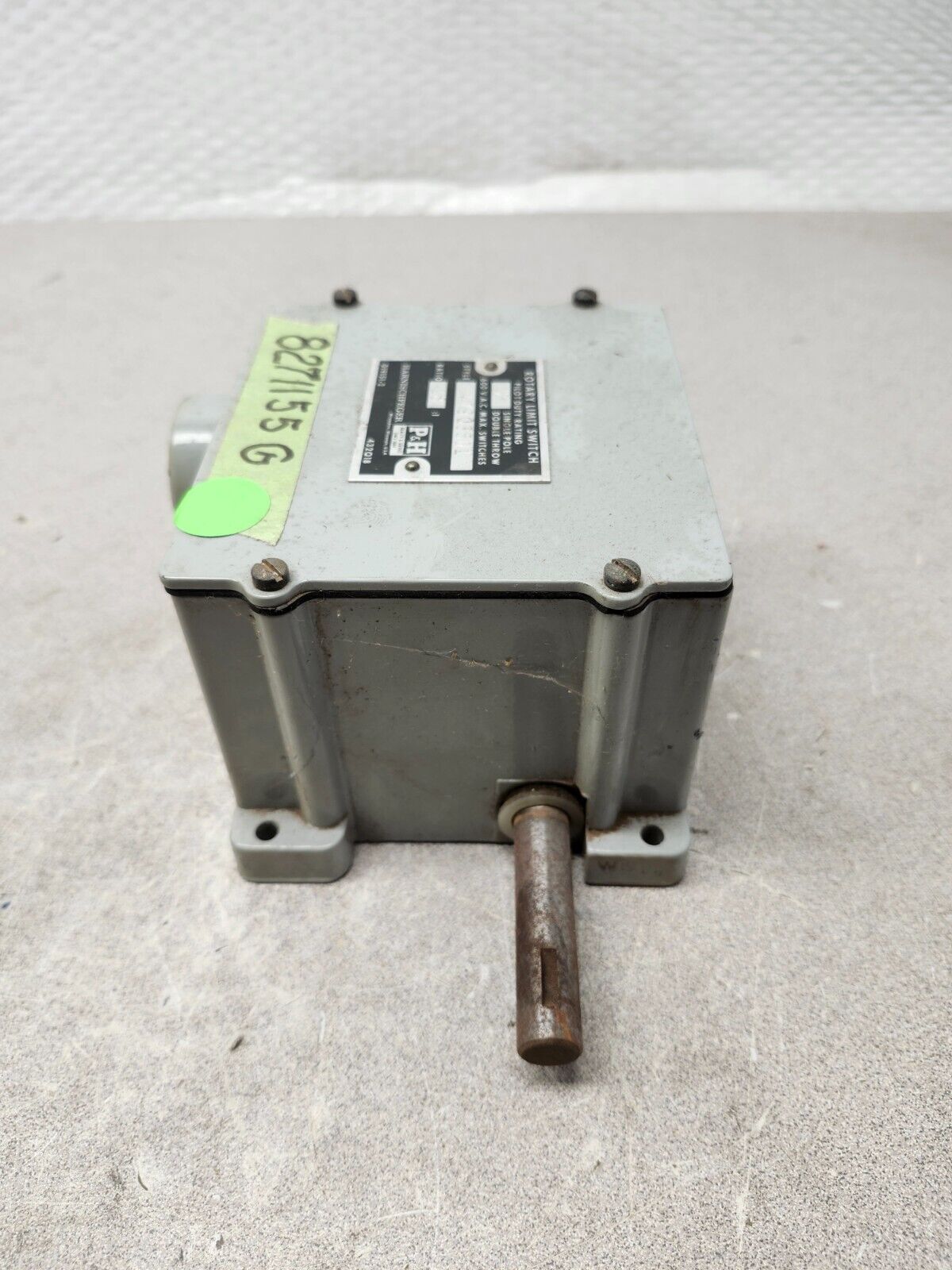 USED HARNISCHFEGER 2-Single Pole Double Throw 600V Rotary Limit Switch 479035D1