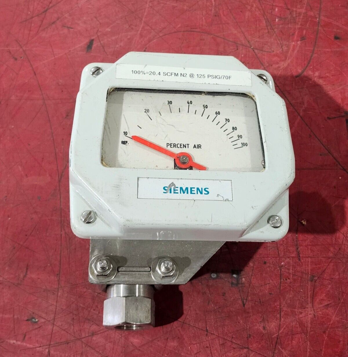 USED SIEMENS FLOW METER 0-100% AIR 5520M02105XDXU