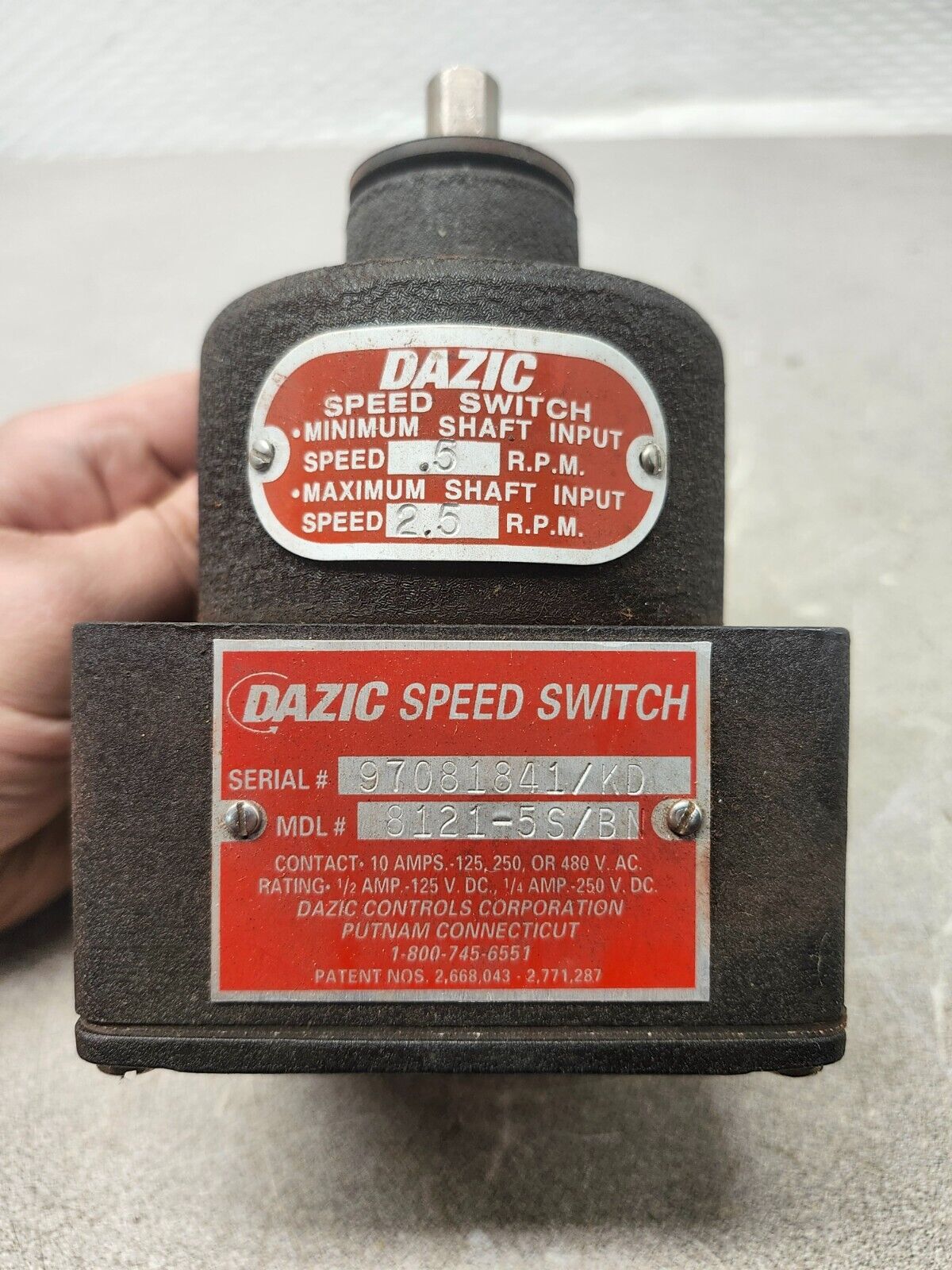 NEW DAZIC SPEED SWITCH 97081841/KD 8121-5S/BN