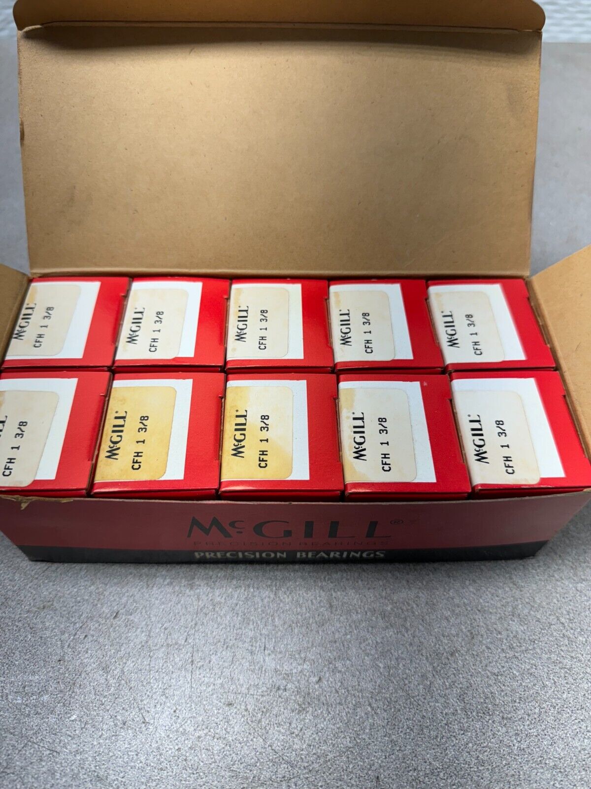 NEW BOX OF 10 MCGILL CFH 1 3/8 CAM FOLLOWERS CFH 1-3/8