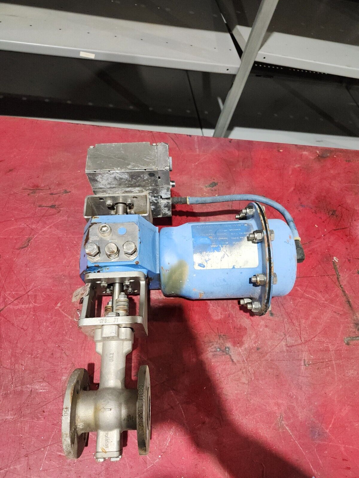 USED QUADRA-POWR X ROTARY ACTUATORS QPX1C/K15 W/ 1'' RECA01CJJST VALVE