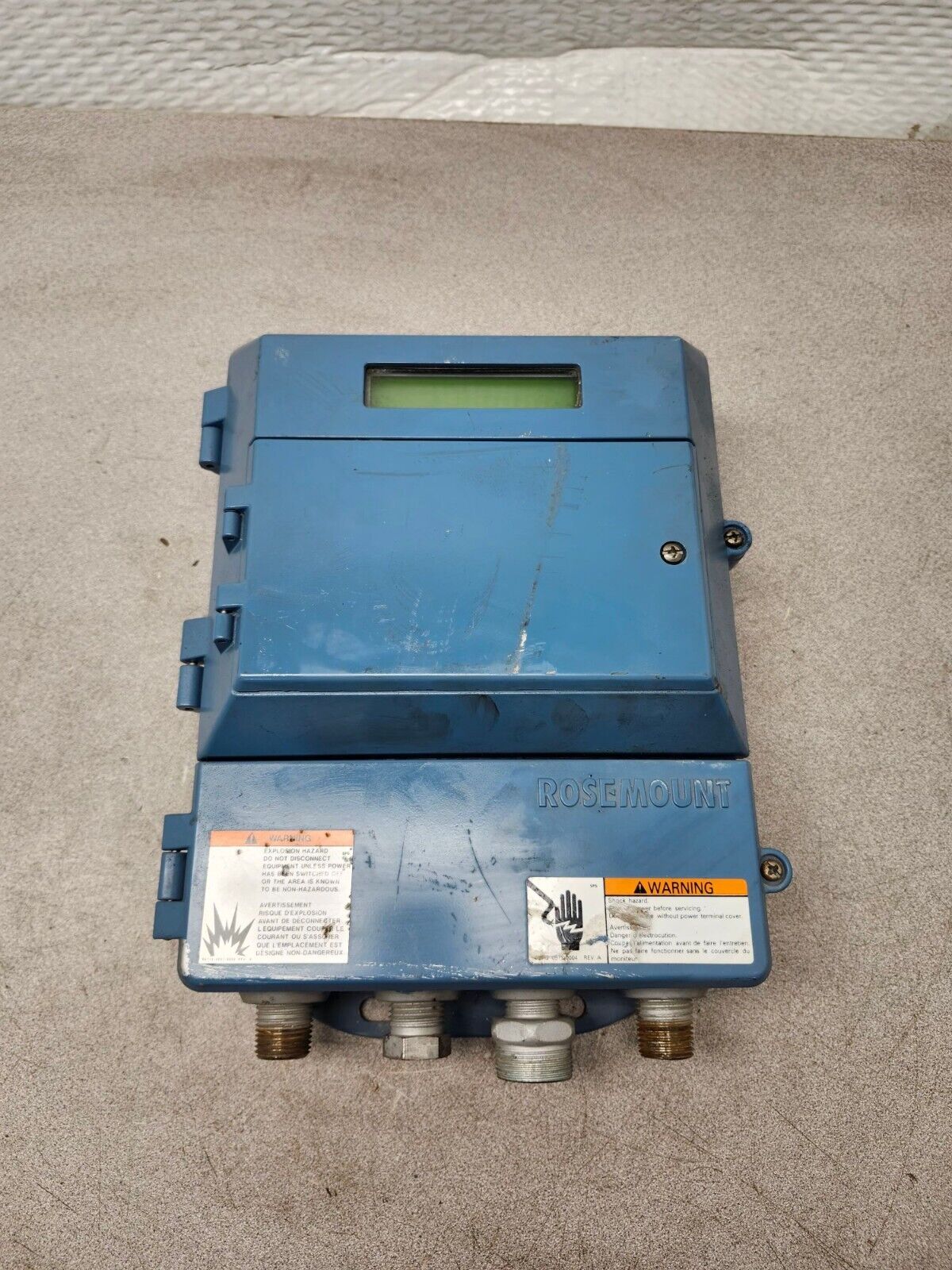 USED ROSEMOUNT MAGNETIC FLOWMETER TRANSMITTER 8712DR12N5M1