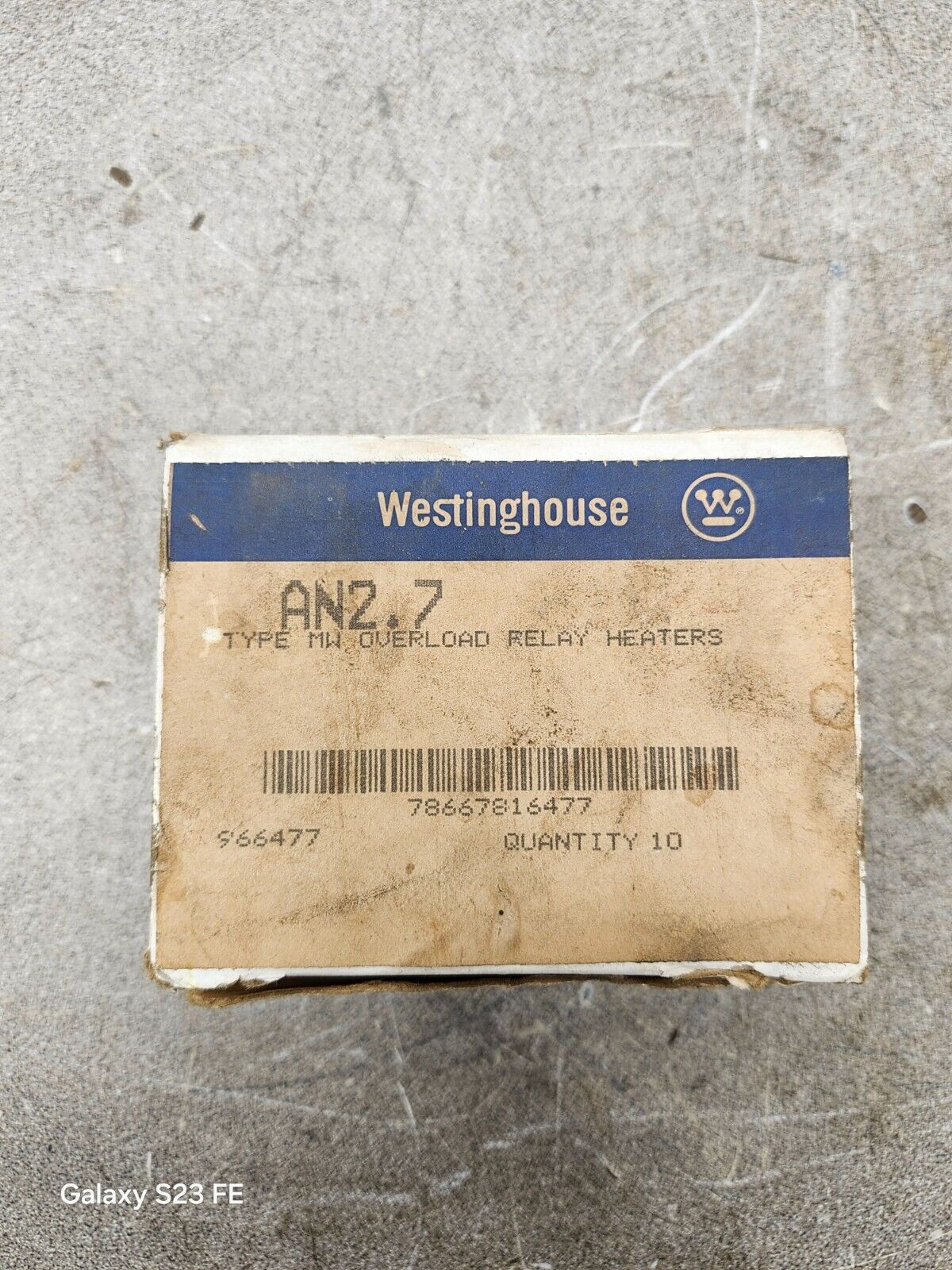 NEW BOX OF 10 WESTINGHOUSE AN2.7 HEATER ELEMENTS 966477