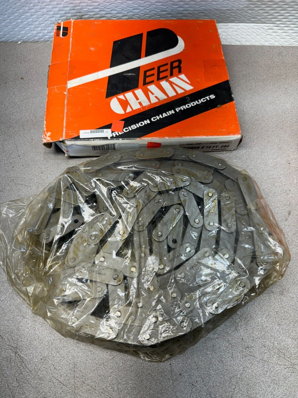 NEW IN BOX PEER 10FT. ROLL ROLLER CHAIN C2060R X 10FT .094