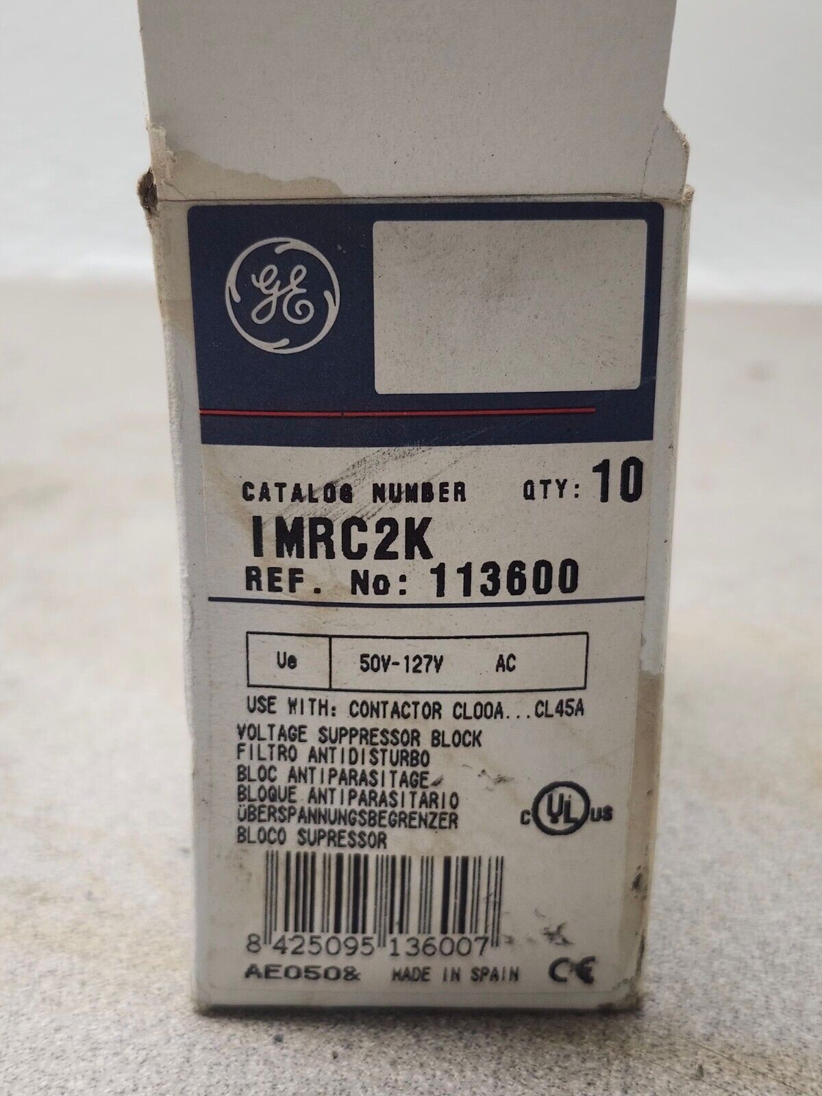 NEW BOX OF 10 GENERAL ELECTRIC VOLTAGE SUPPRESSOR BLOCKS IMRC2K