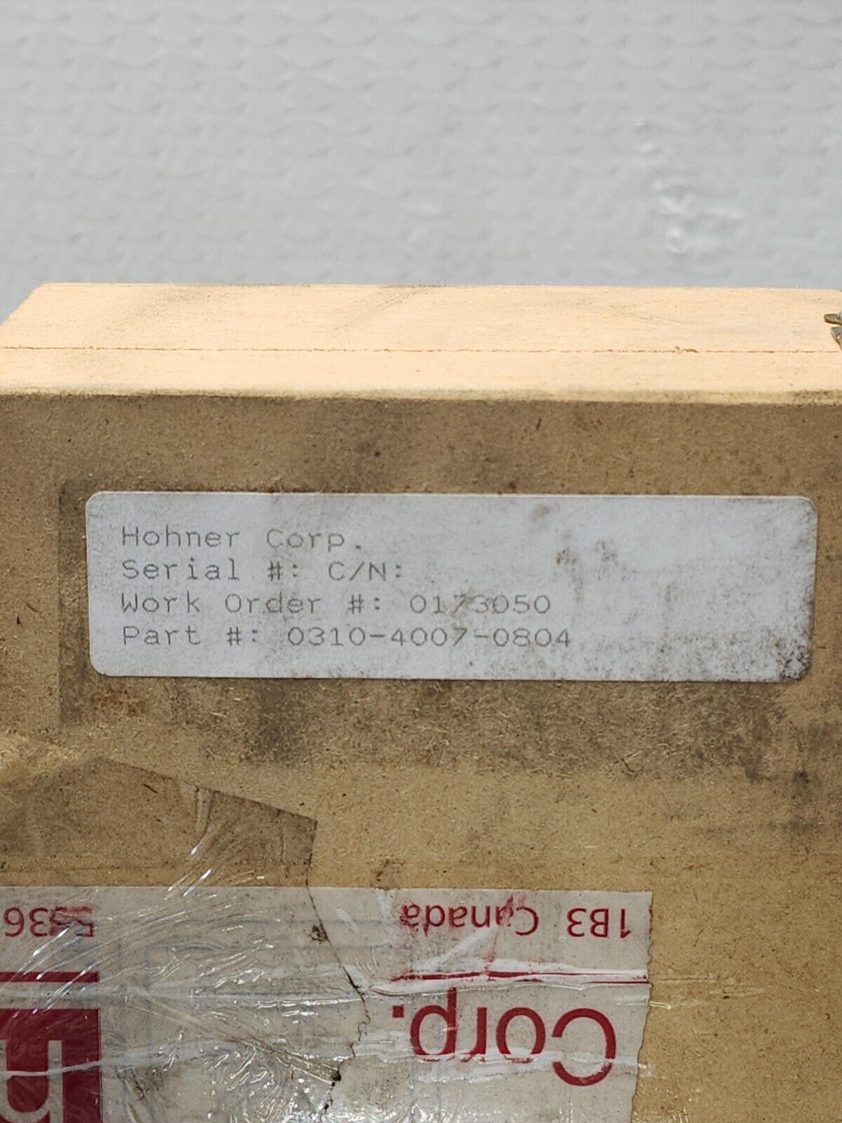 NEW IN BOX HOHNER AUTOMATION ENCODER 0310-4007-0804