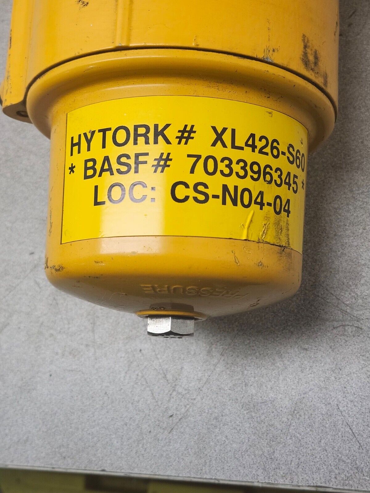 USED HYTORK PNEUMATIC VALVE ACTUATOR E1A-0426-S80-A00