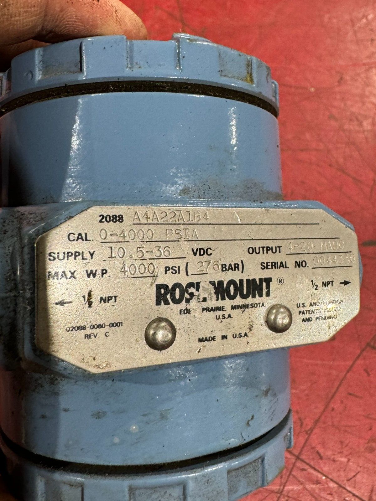 USED ROSEMOUNT TRANSMITTER 2088A4A22A1B4