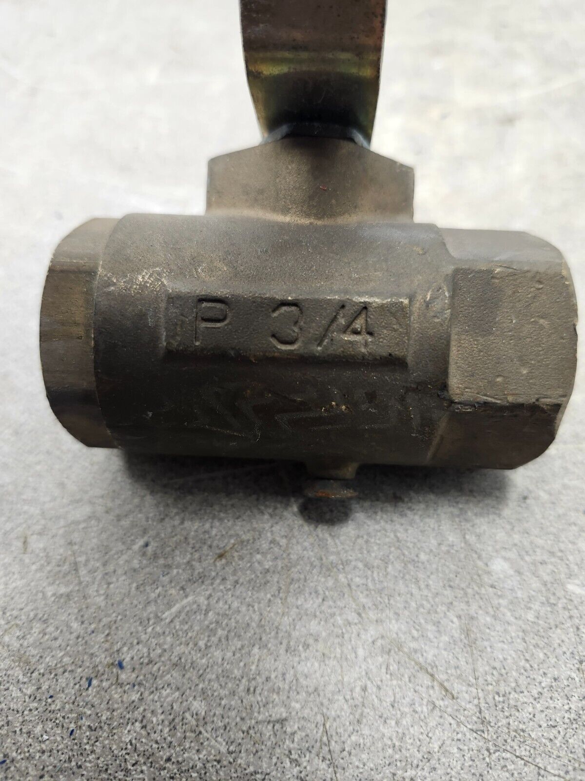 USED SCHRADER / BELLOWS BALL VALVE 3/4''  P3/4