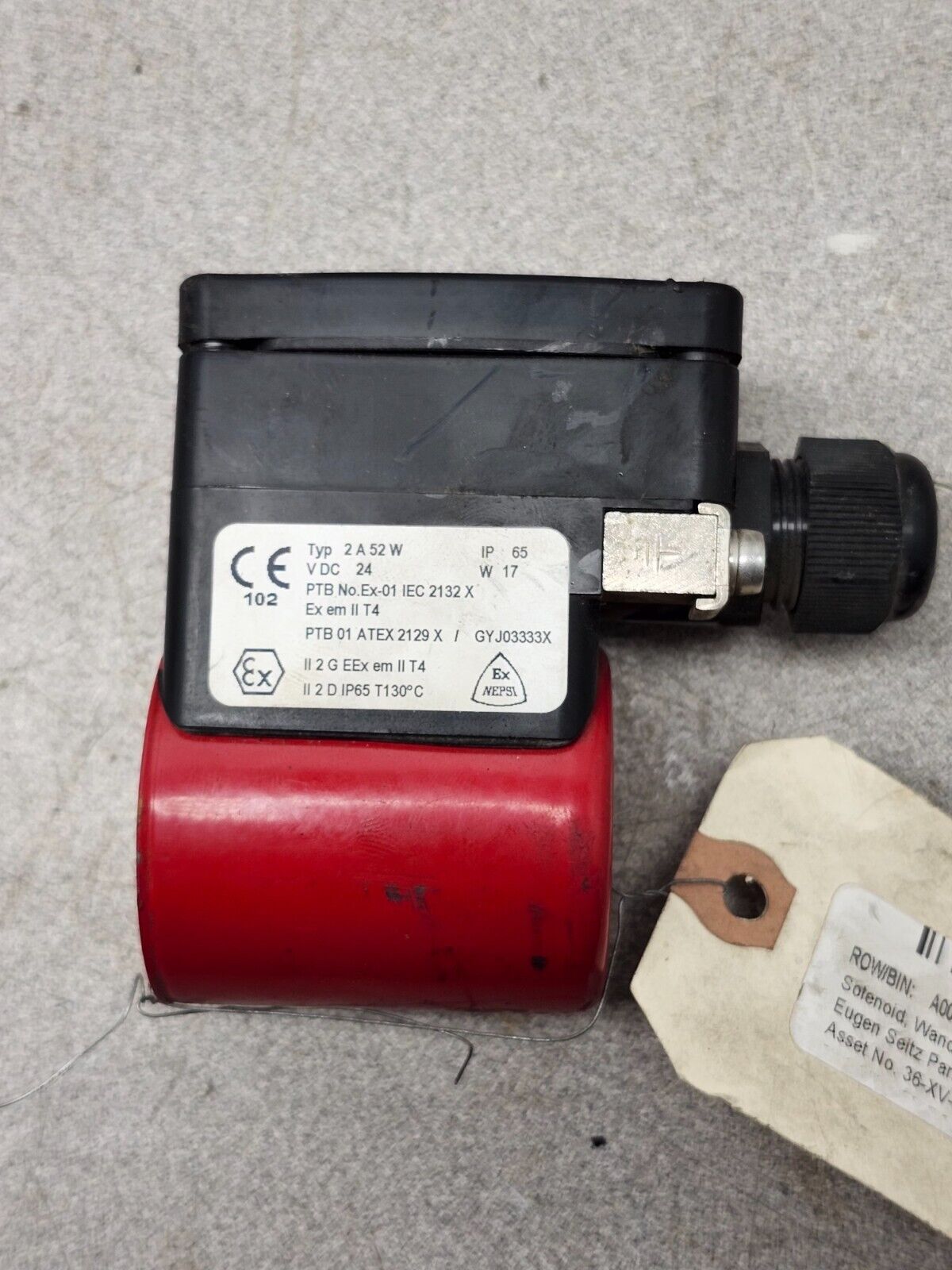 NEW WANDFLUH 24VDC. P-LINE VALVE 118 195 024 L