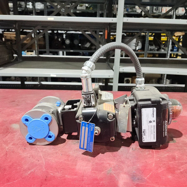NEW FLOWSERVE ACTUATOR B085S10 W/ AUTOMAX VALVE XNPN2U2PE-28