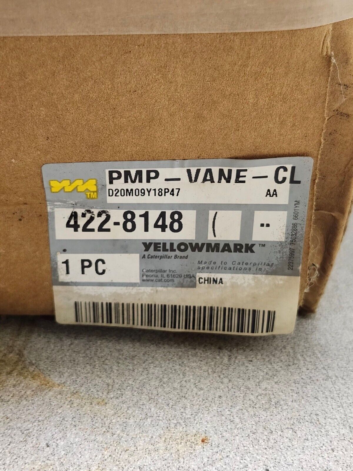 NEW SURPLUS YELLOWMARK 422-8148 VANE PUMP CAT 4228148