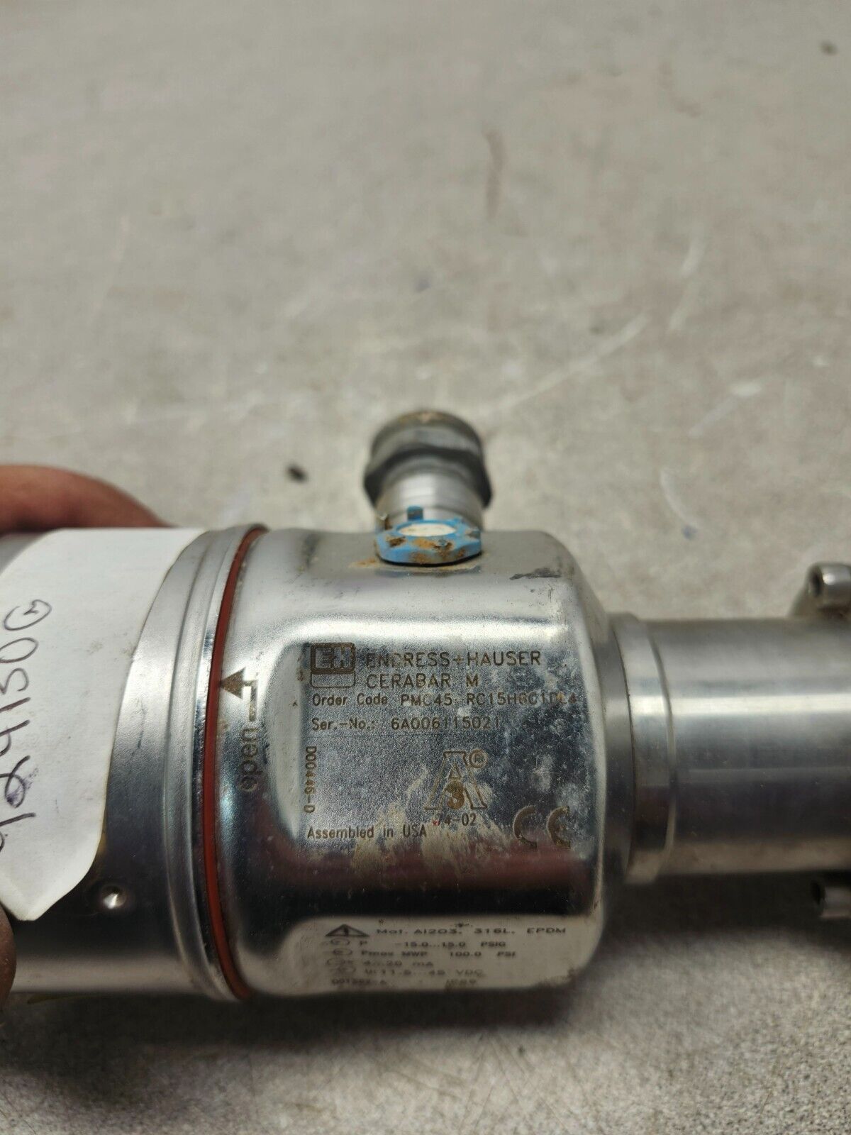 USED ENDRESS+HAUSER CERABAR M Pressure Transmitter PMC45-RC15H6C1DL4