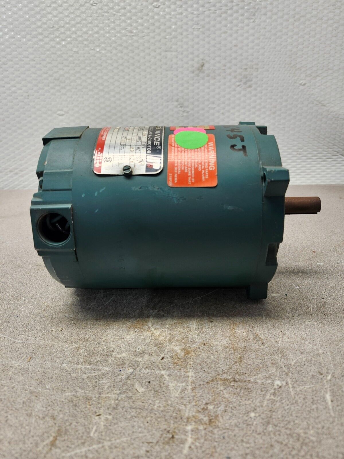 USED ABB RELIANCE A-C MOTOR 1/4HP, 1725RPM, 208-230/460V P56H3003N-VN