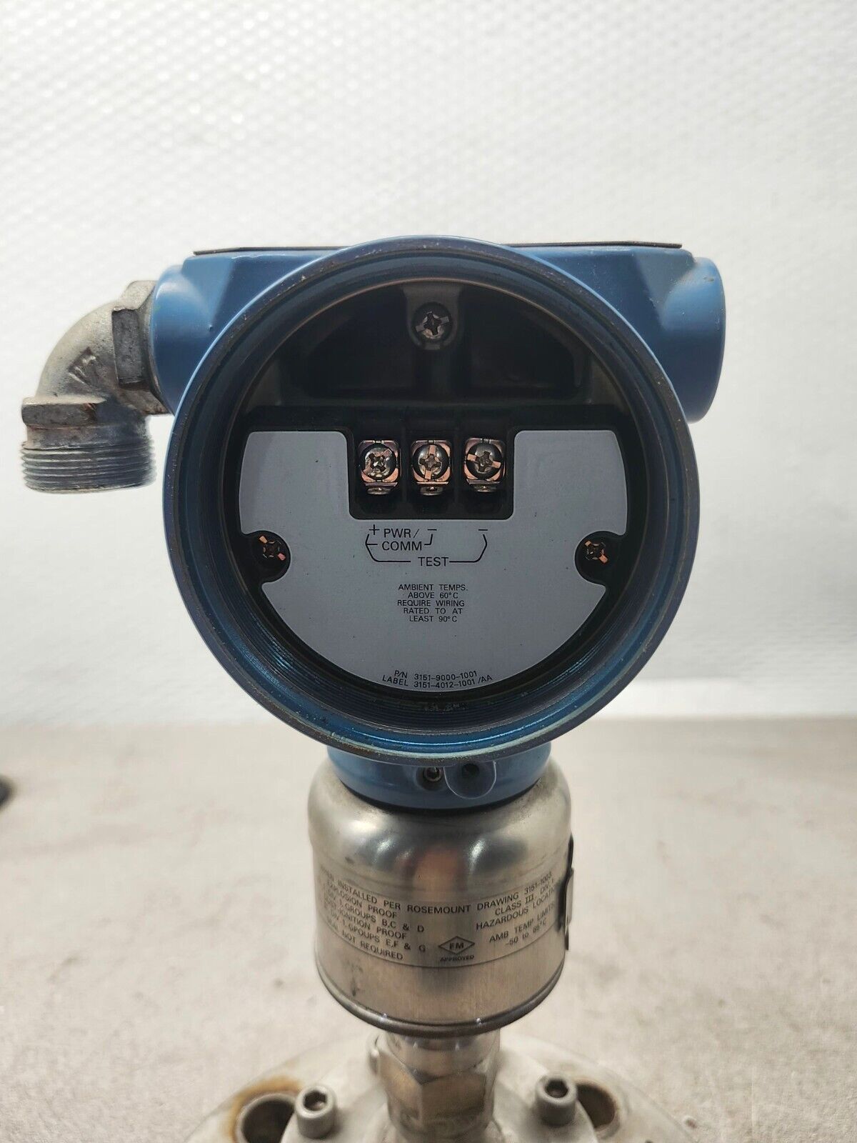 USED ROSEMOUNT PRESSURE TRANSMITTER 300S2AAE5 WITH HASC/M42041 4''-SCH 40