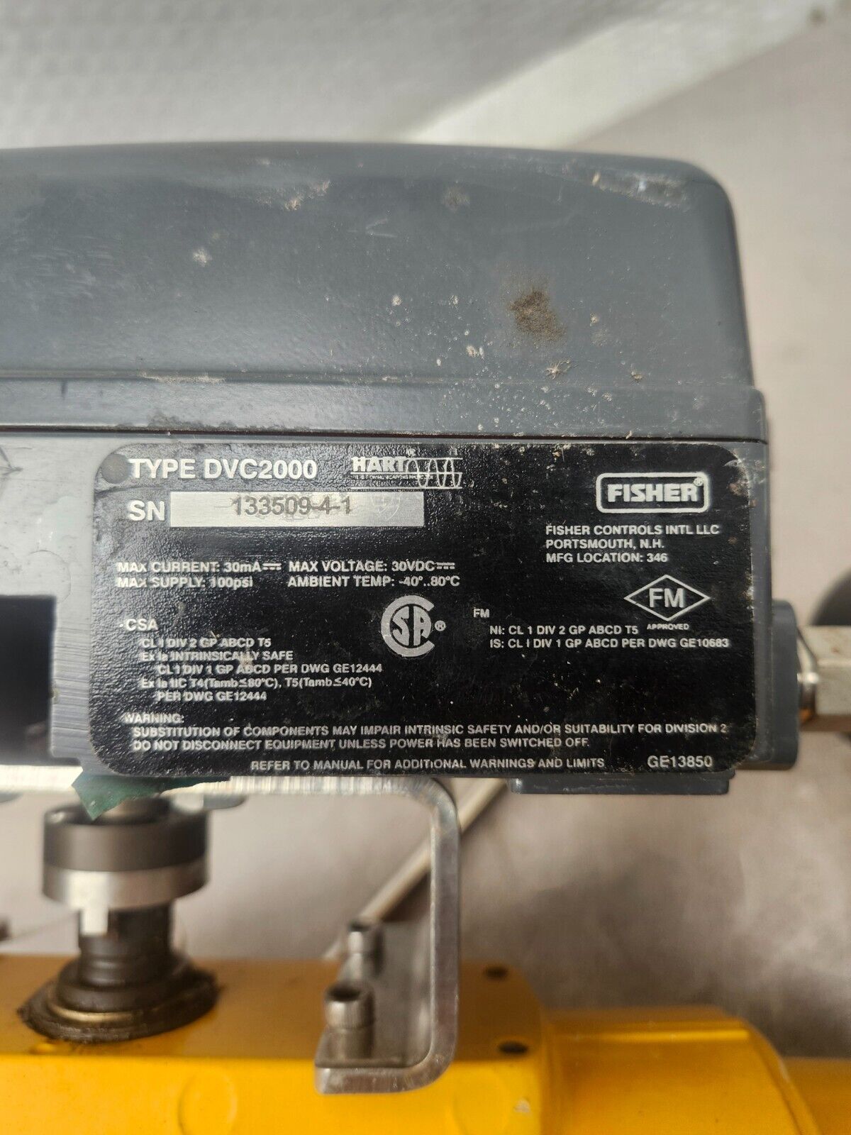 NEW HYTORK EIA-0186-S80-A00 W/EMERSON DVC2000,FISHER 67CFR-239, AMR 1.5'' VALVE