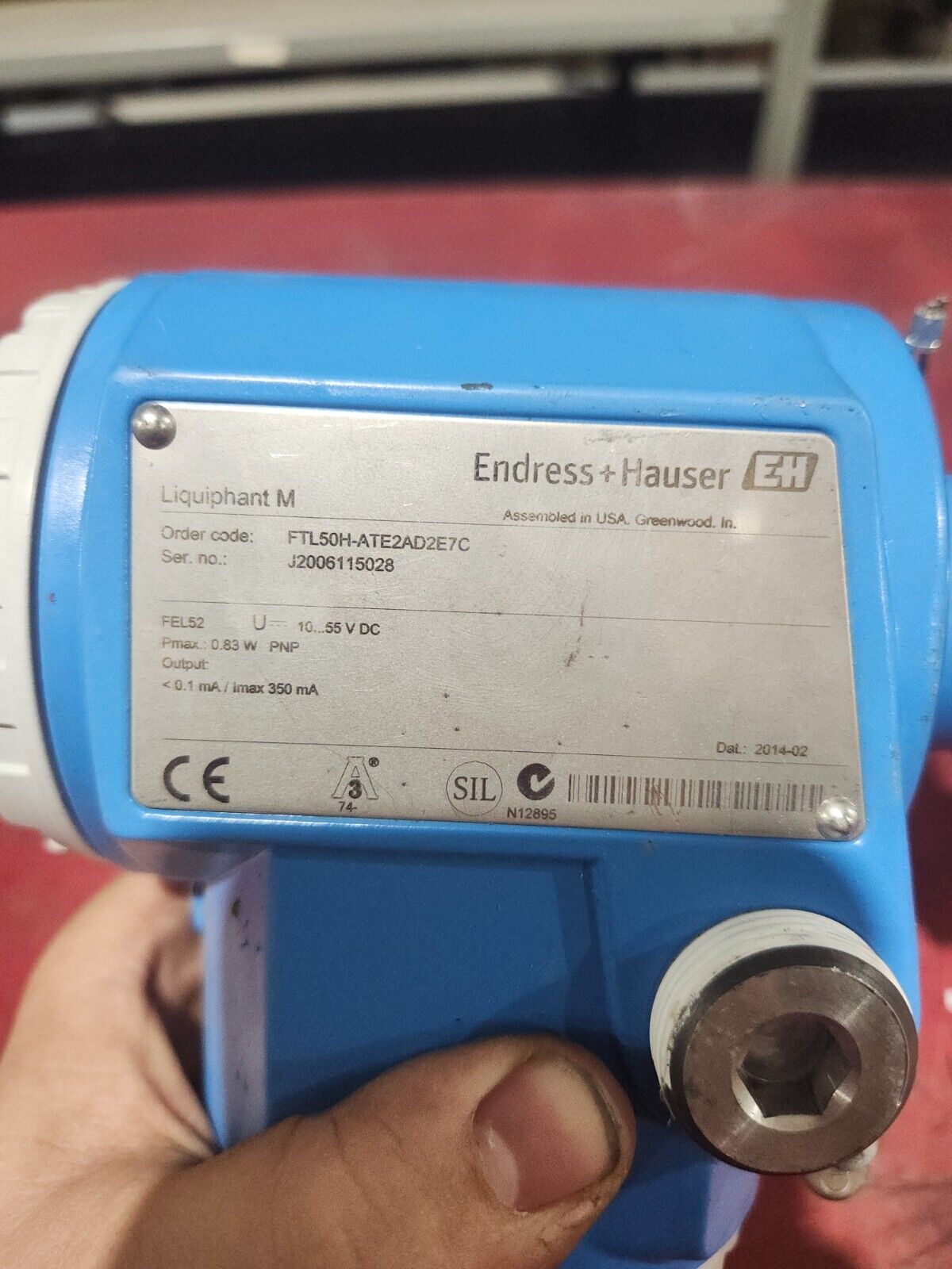 NEW Endress+Hauser LIQUIPHANT VIBRONIC POINT LEVEL DETECTOR FTL50H-ATE2AD2E7C