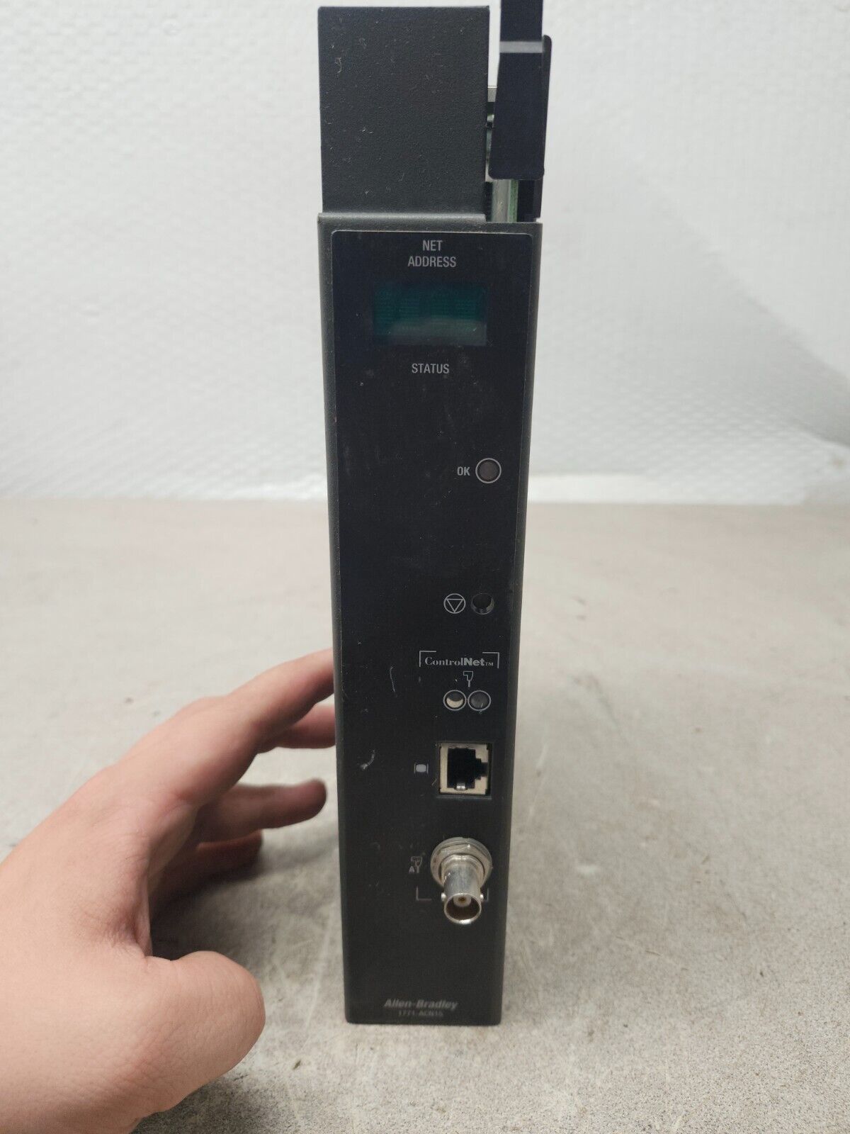 USED ALLEN BRADLEY CONROLNET REMOTE I/O ADAPTER PLC 1771-ACN15/B