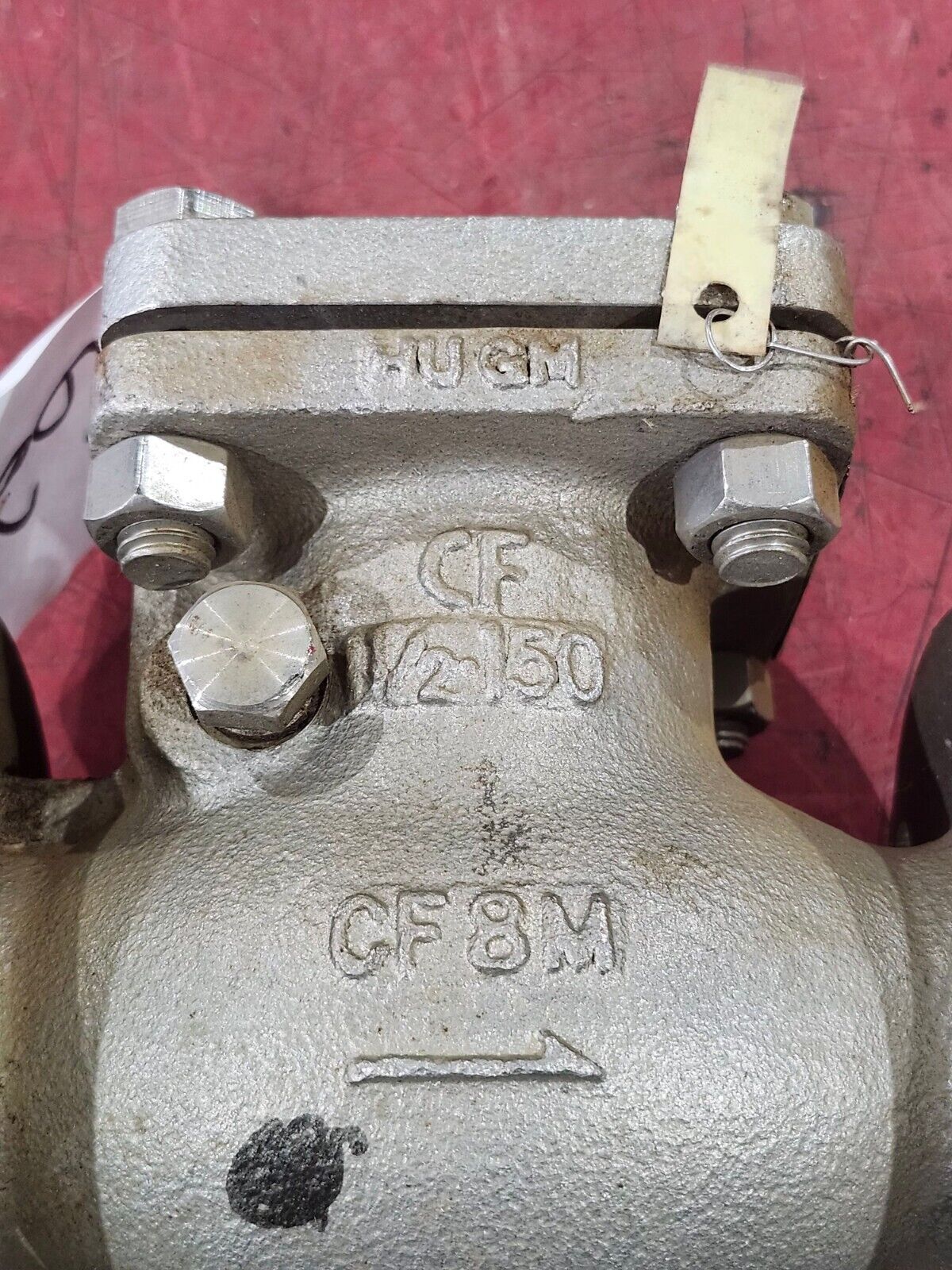 NEW CF FLUID CONTROLS TYPE SW/CH 1-1/2" GATE VALVE HUGM CF8M FIG# CK15FC1.5