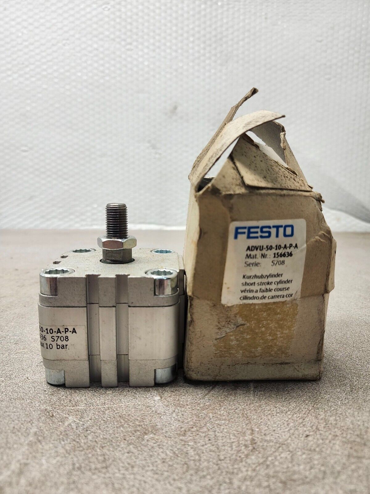 NEW IN BOX FESTO CYLINDER ADVU-50-10-A-P-A