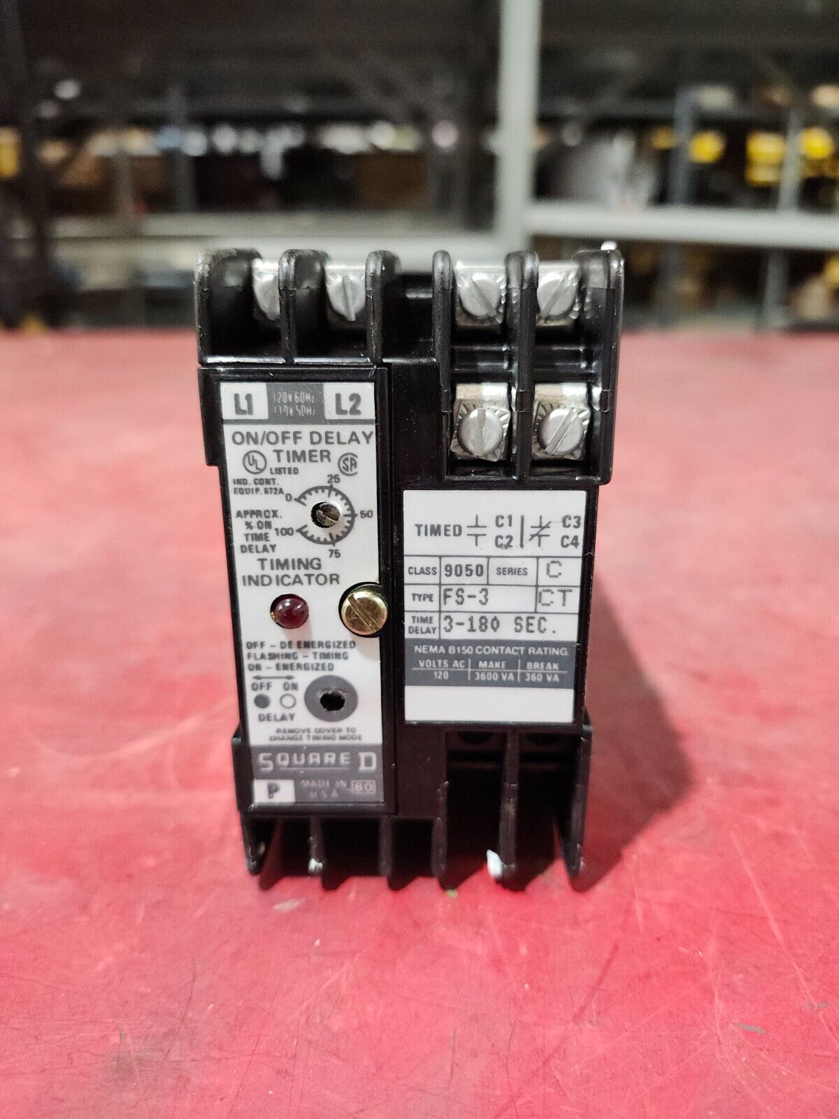 NEW IN BOX SQUARE D SOLID STATE ON/OFF DELAY TIMING RELAY 9050 FS-3