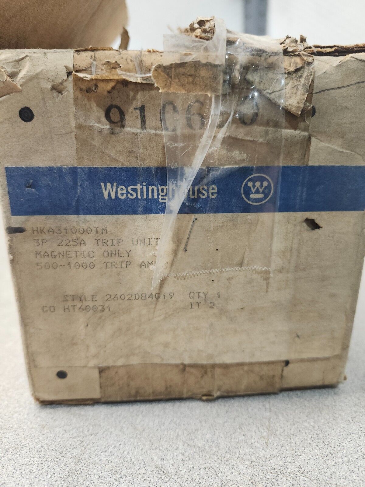 NEW IN BOX WESTINGHOUSE CIRCUIT BREAKER TRIP, 3-P, 500-1000 AMPS, HKA31000TM