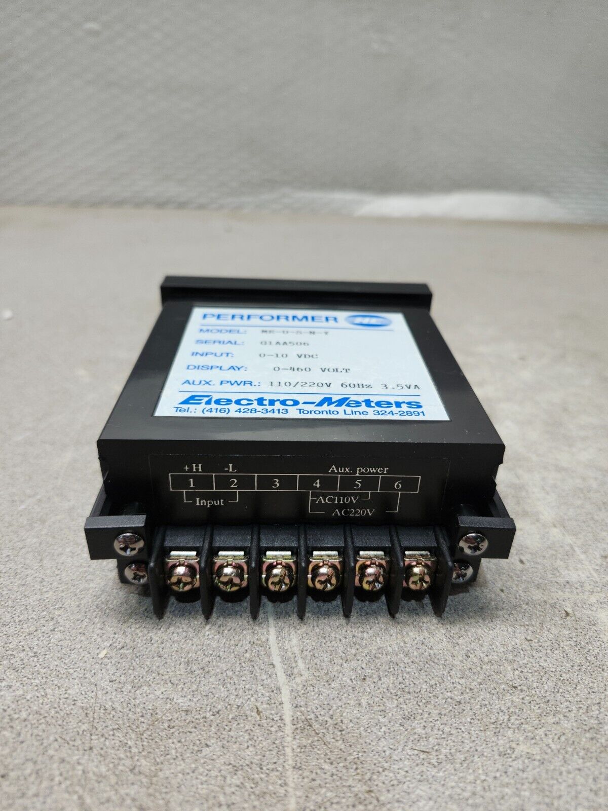 NEW IN BOX ELECTRO METERS DC RATE DIGITAL METER ME-U-S-N-Y