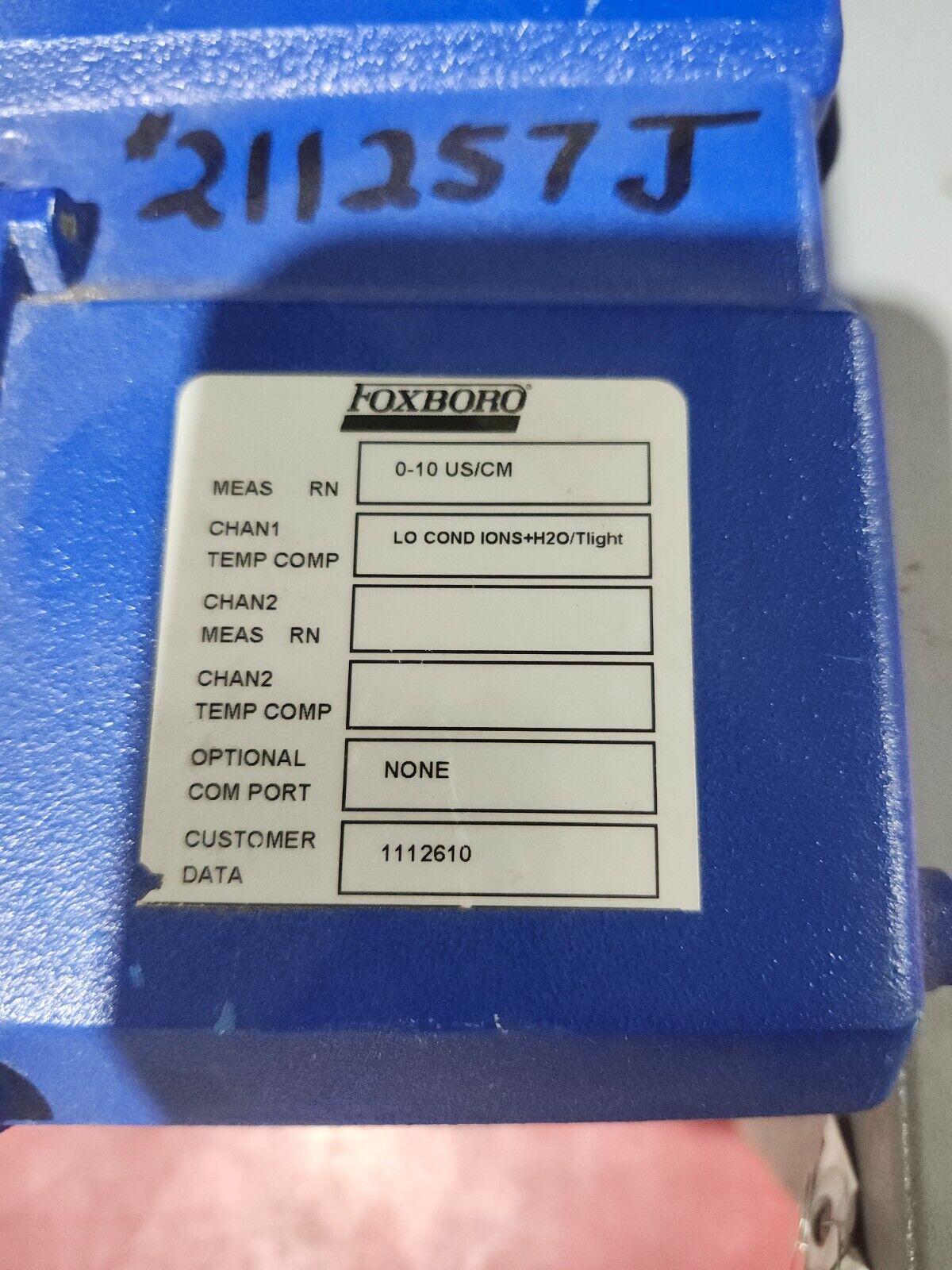 USED Foxboro  Electrochemical Intelligent Analyzer Transmitter 875CR-A3F-A