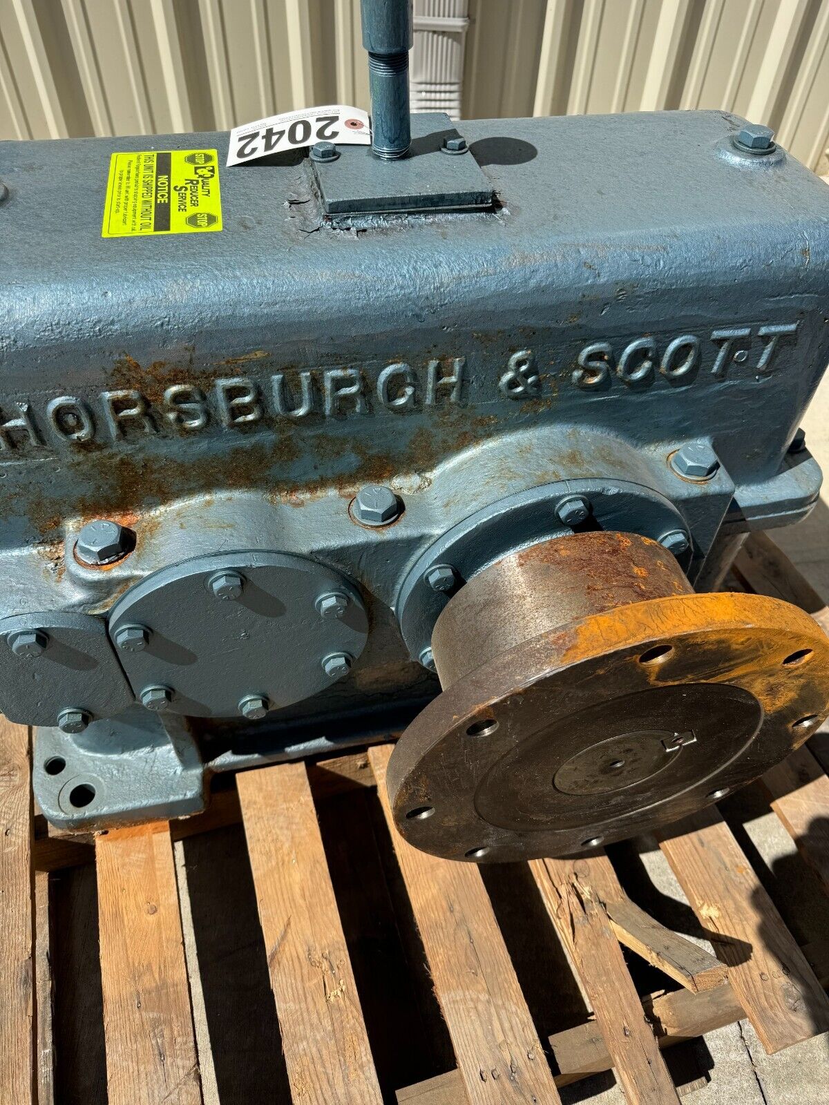 REBUILT HORSBURGH & SCOTT HELICAL SPEED REDUCER 11.24 RATIO GEAR DRIVE LD2000