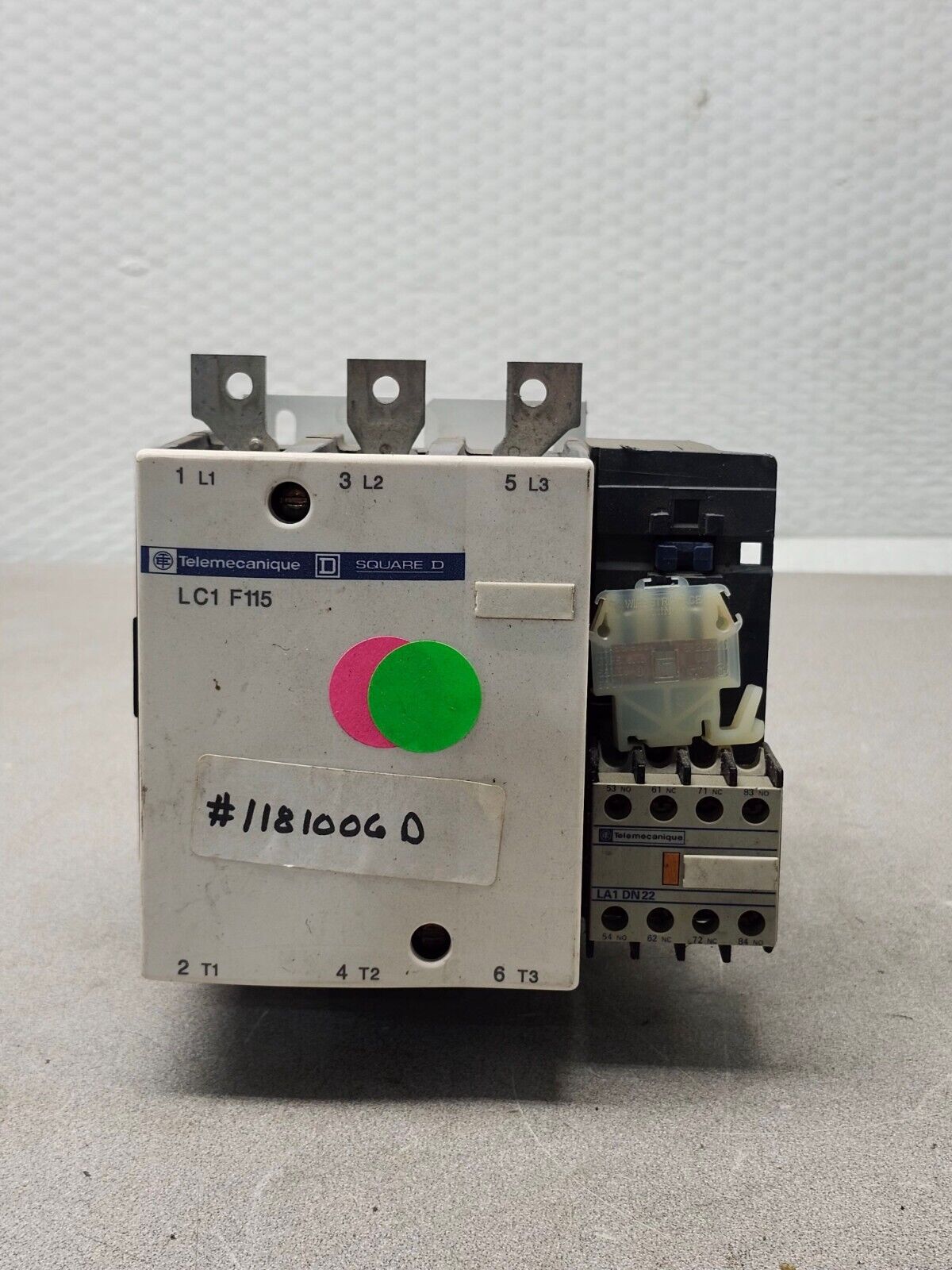 USED Schneider Electric Magnetic Contactor 3 Poles 24 to 575V AC, 115A LC1F115