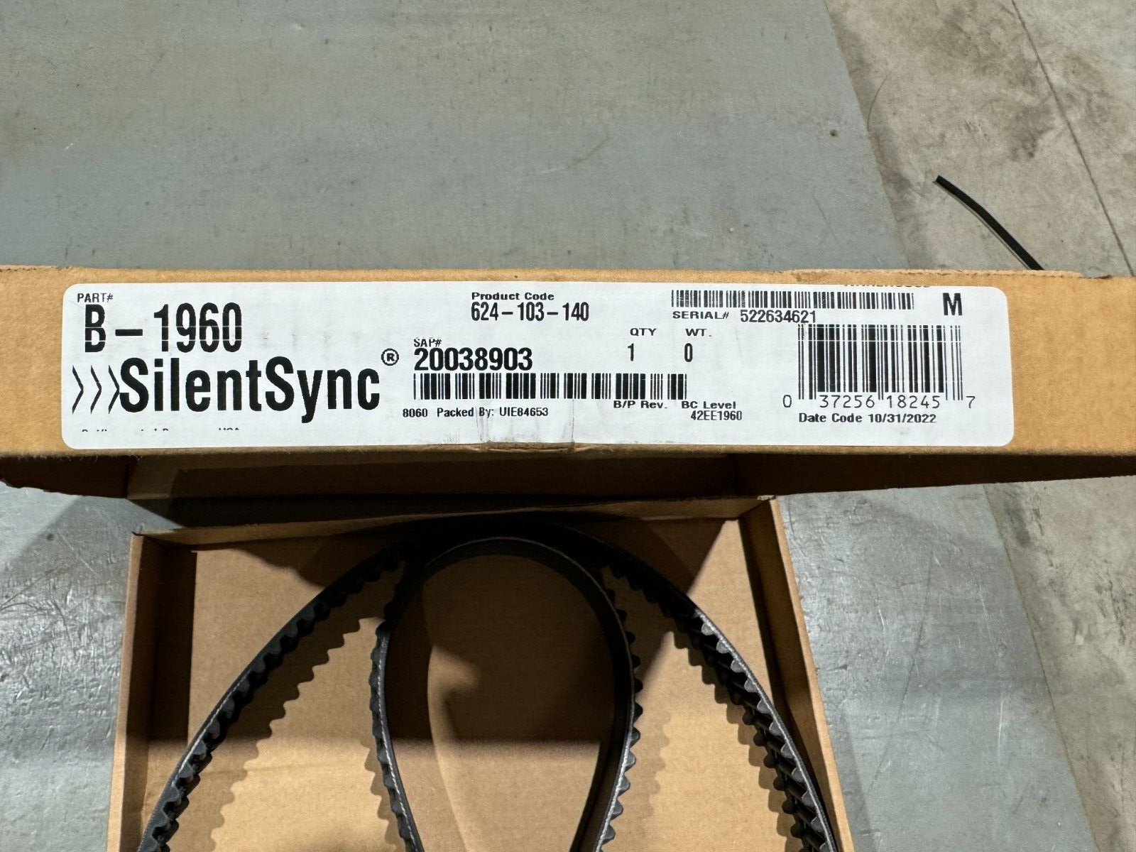 NEW IN BOX CONTINENTAL CONITECH SilentSync SYNCHRONOUS BELT B-1960