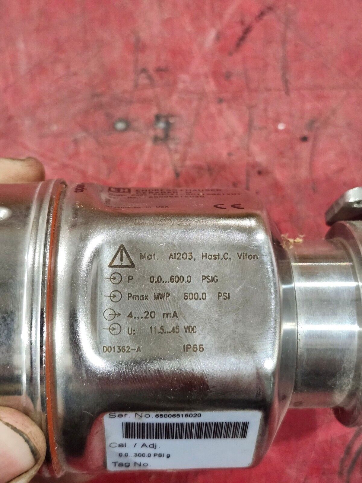 USED ENDRESS + HAUSER PRESSURE TRANSMITTER PMC41-RC11SBA12N1