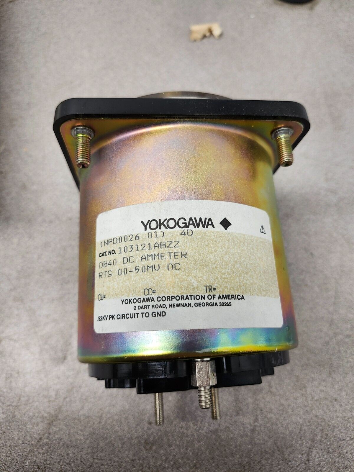 NEW IN BOX YOKOGAWA PANEL METER 15-0-15 YE/103122ABND