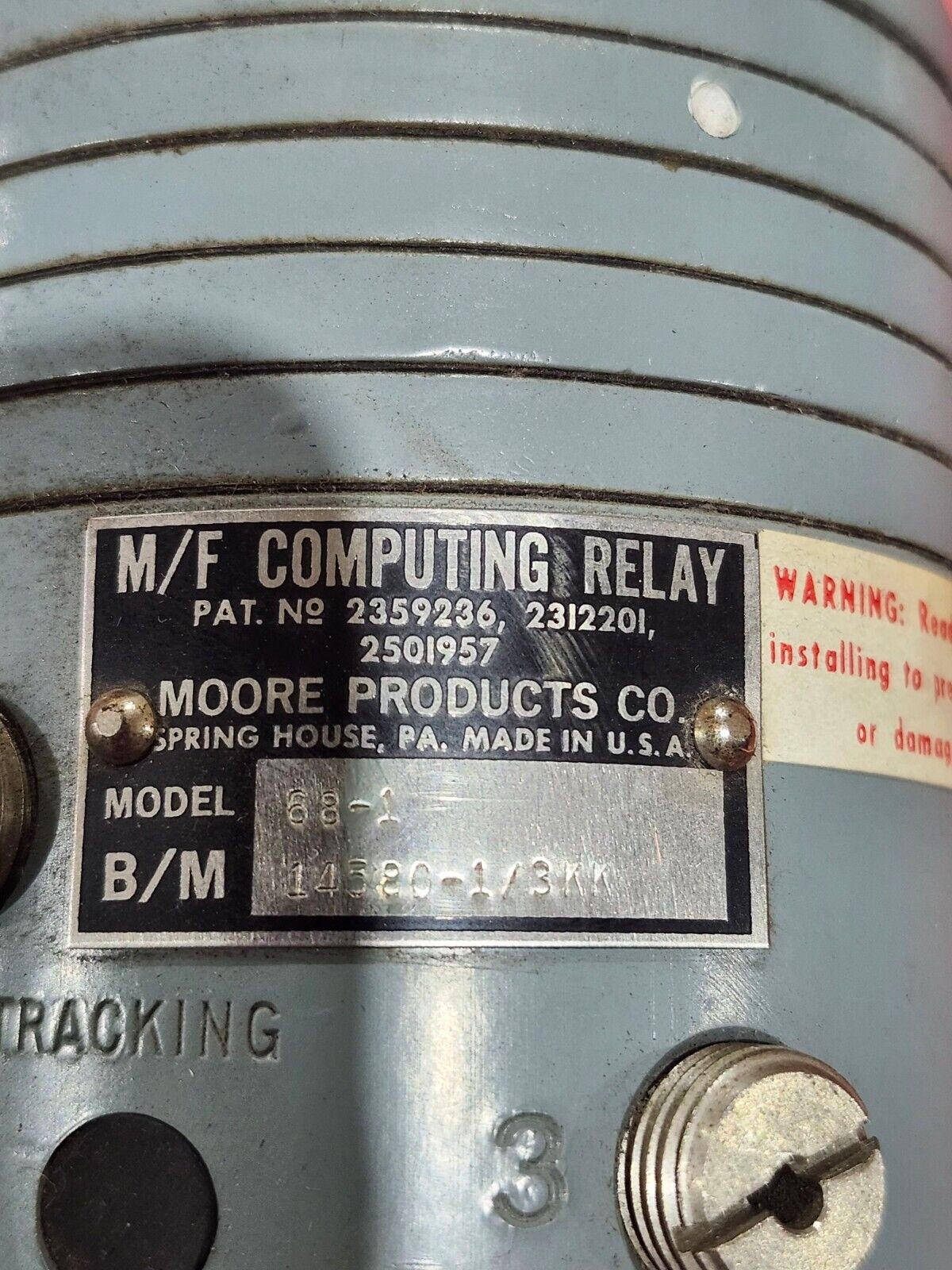 NEW NO BOX MOORE M/F COMPUTING RELAY 68-1