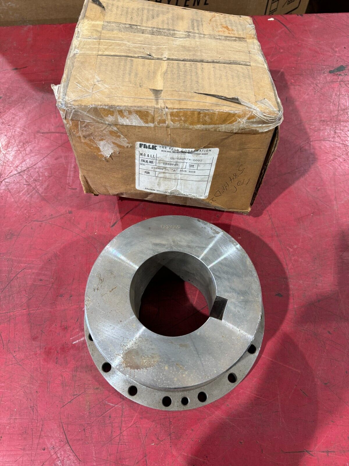 NEW FALK 1232965 HUB 1584HF25 "A" HUB 3-1/4" BORE