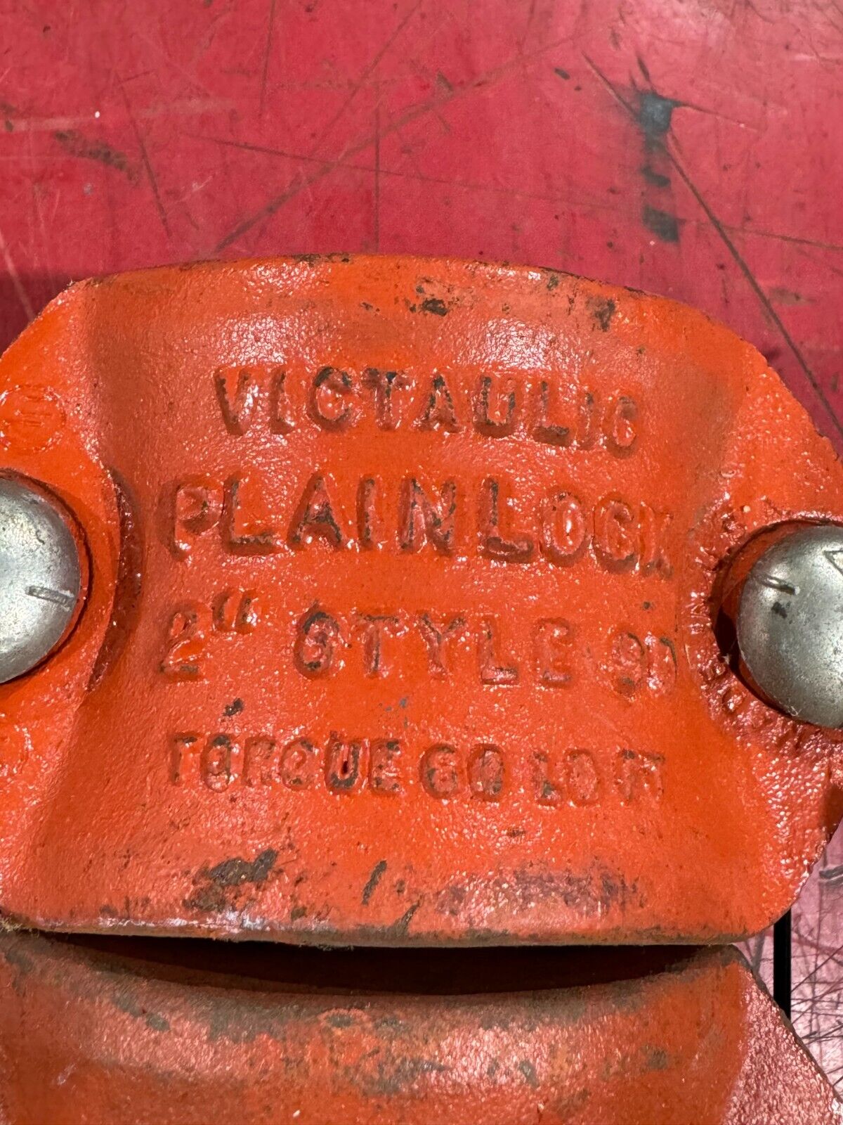 LOT OF 2 NEW VICTAULIC PLAINLOCK 2" STYLE 90 CLAMPS