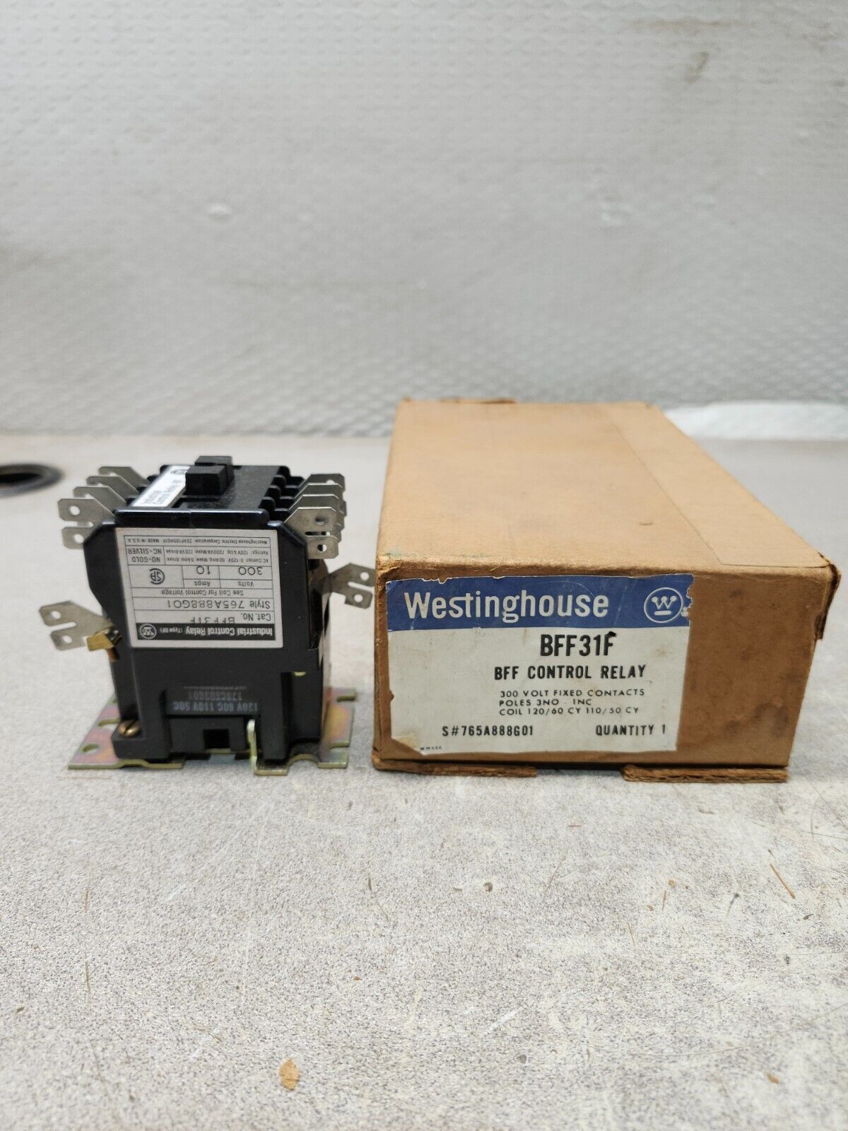 NEW IN BOX WESTINGHOUSE BFF CONTROL RELAY BFF31F