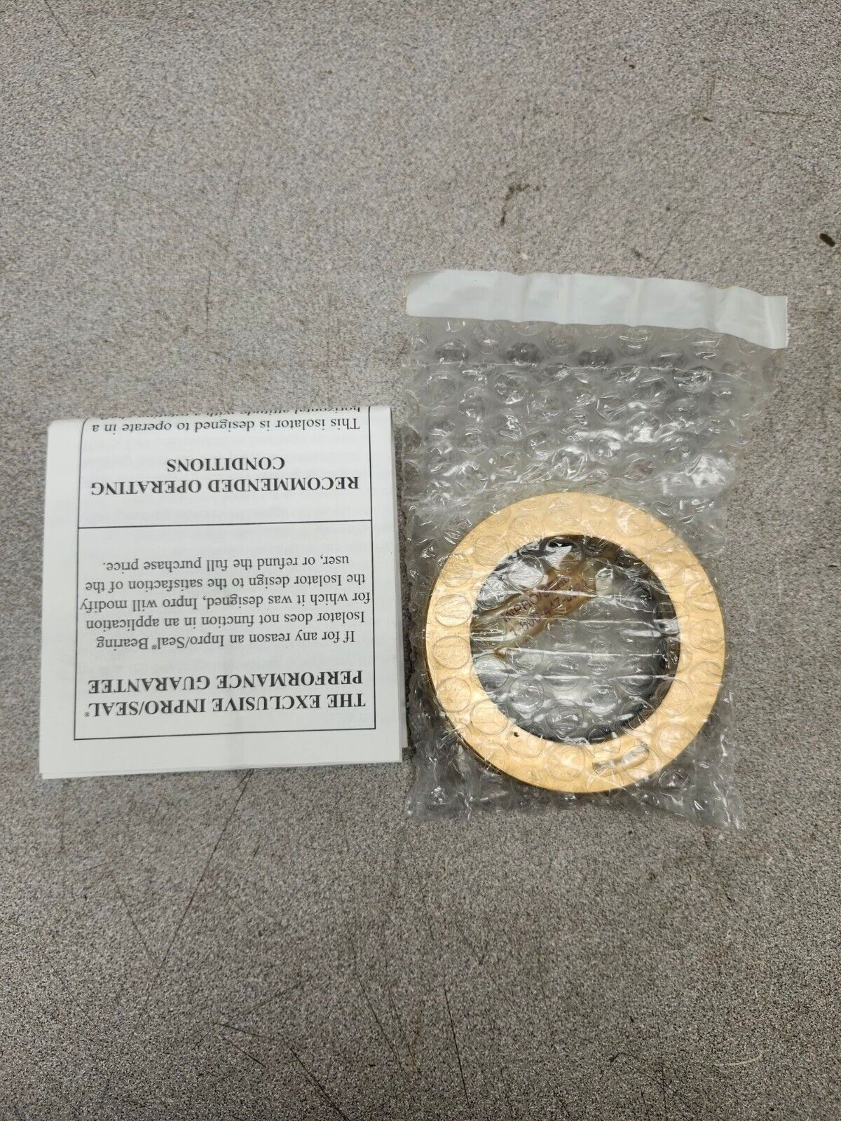 NEW IN BOX INPRO BEARING ISOLATOR 1787-A-M0022-0