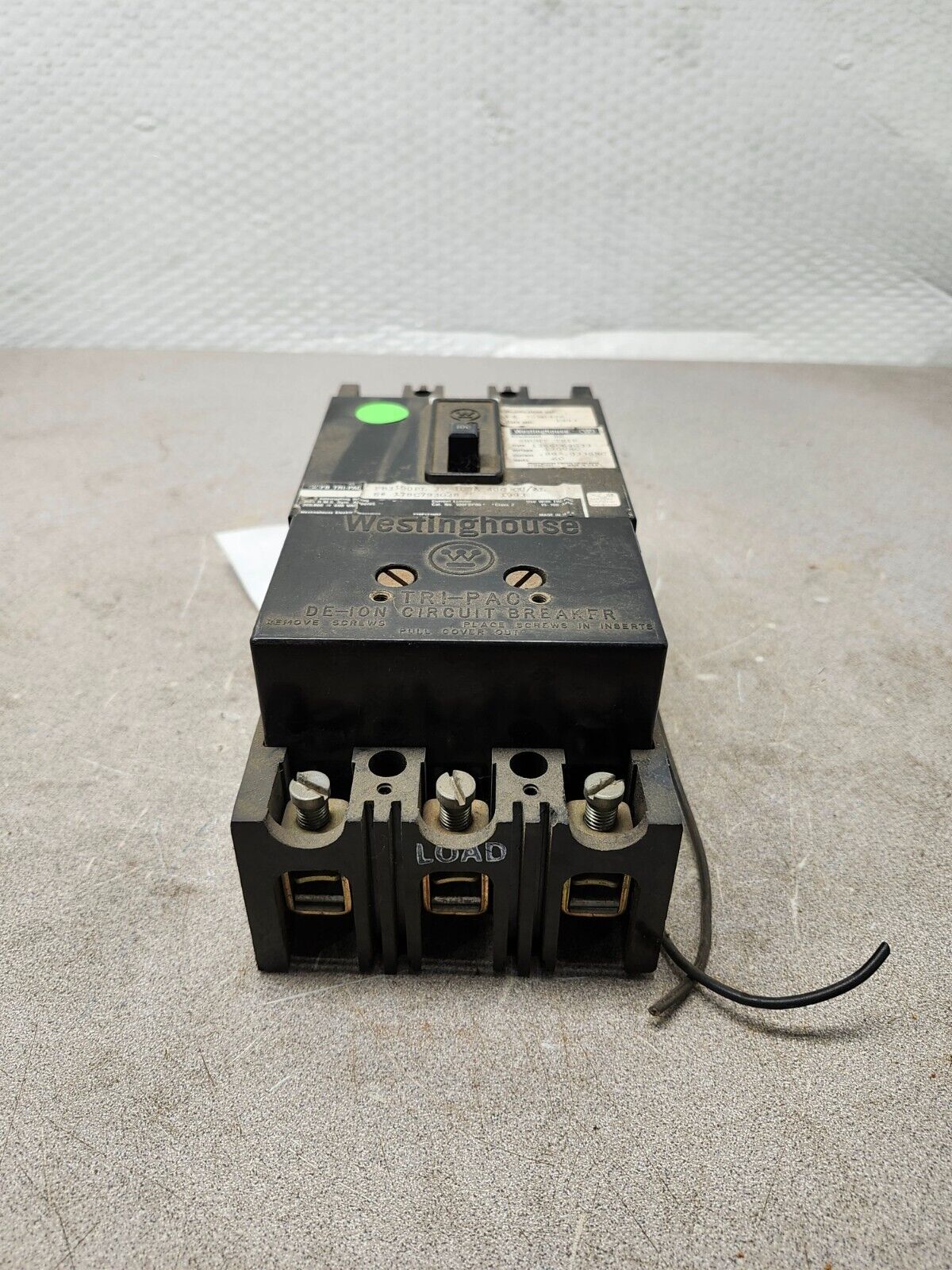 USED Westinghouse Circuit Breaker, 100 amp, 3 poles, 600VAC FB3100PL