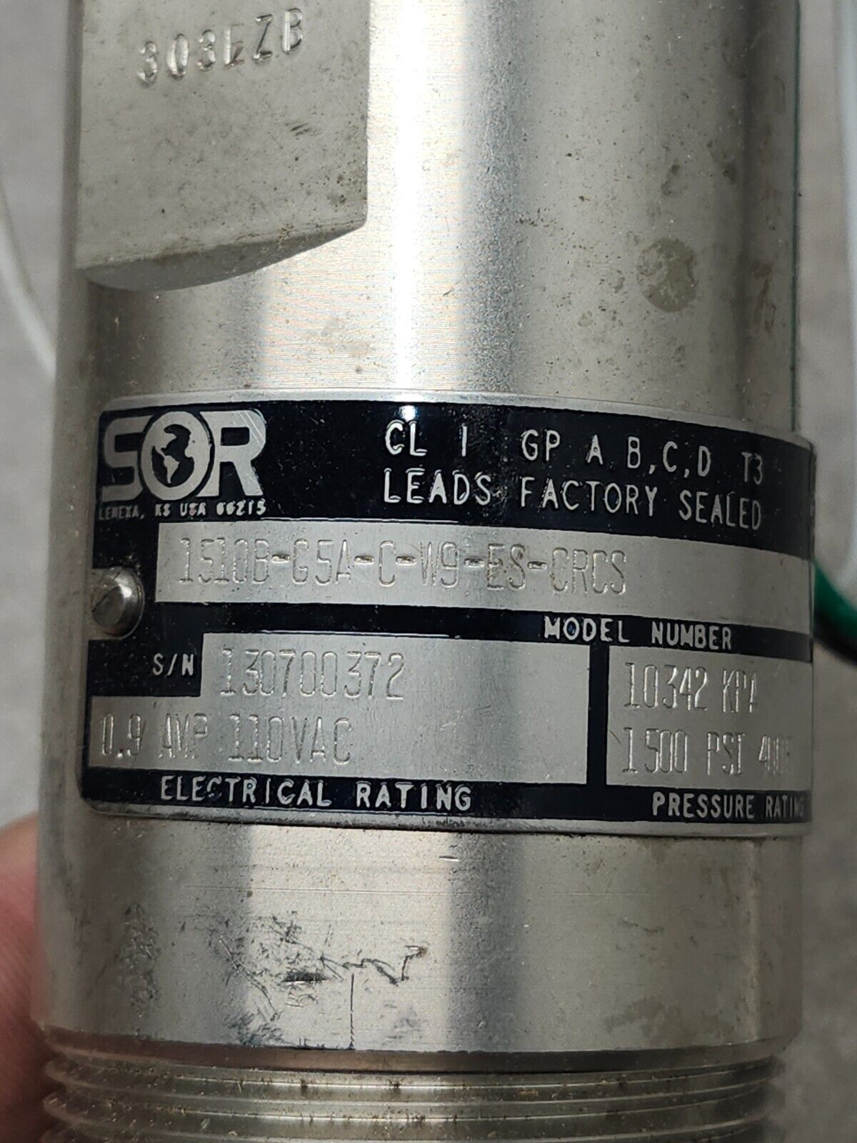 NEW TOTALCOMP REVERE TRANSDUCER 9103-B10-10K-30P1R W/SOR 1510B-G5A-C-W9-ES-CRCS