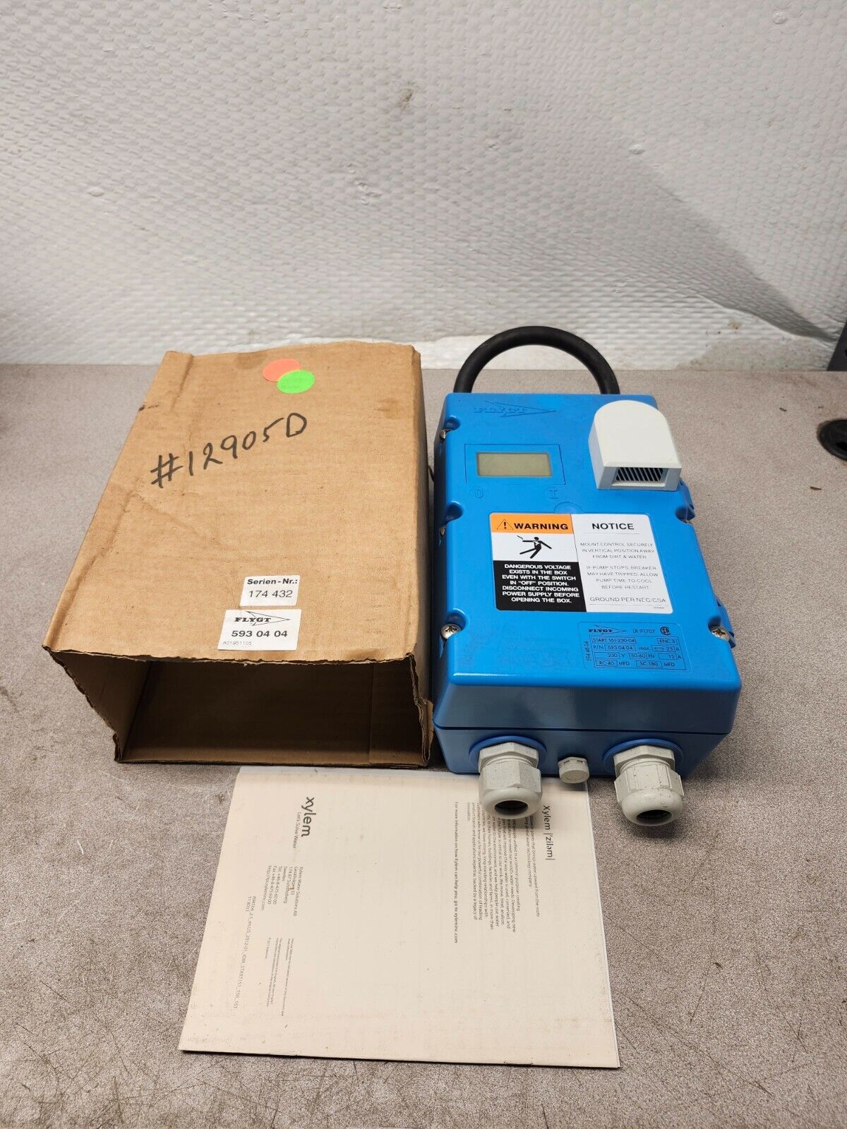 NEW IN BOX FLYGT PUMP CONTROL START 161-230-04 5930404