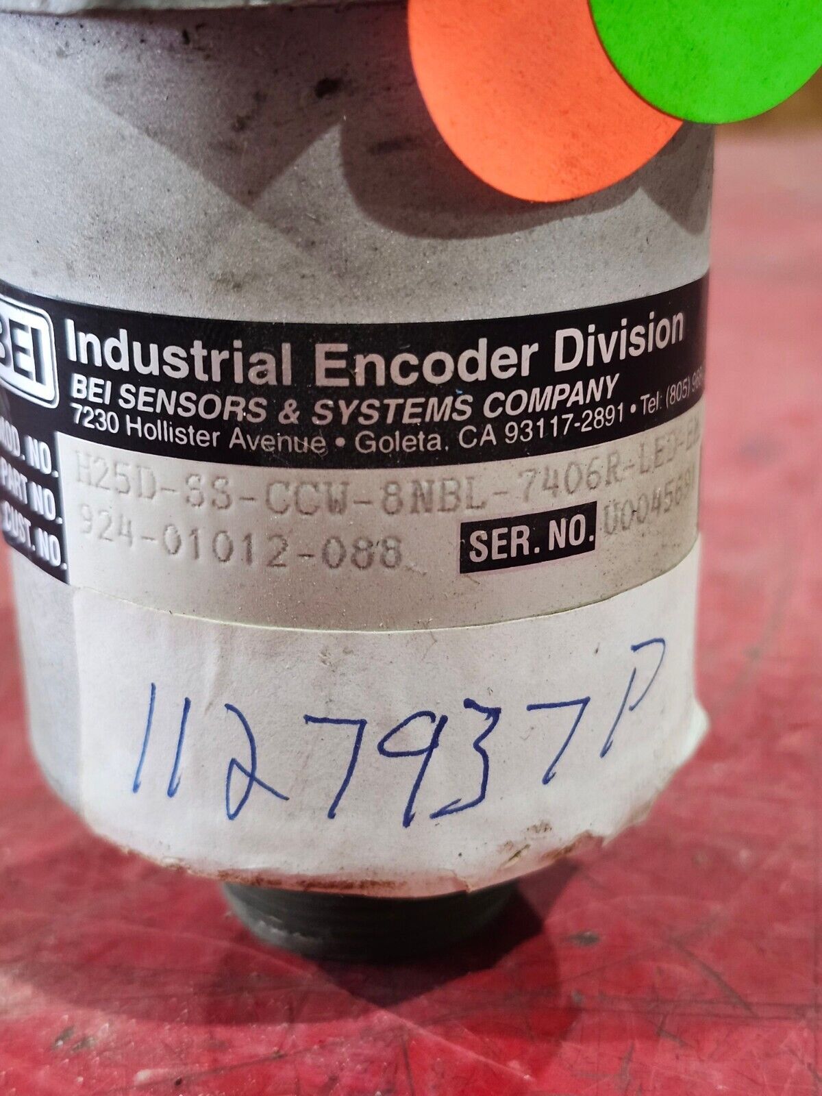 USED BEI ENCODER H25D-SS-CCW-8NBL-7406R-LED-EM20-S