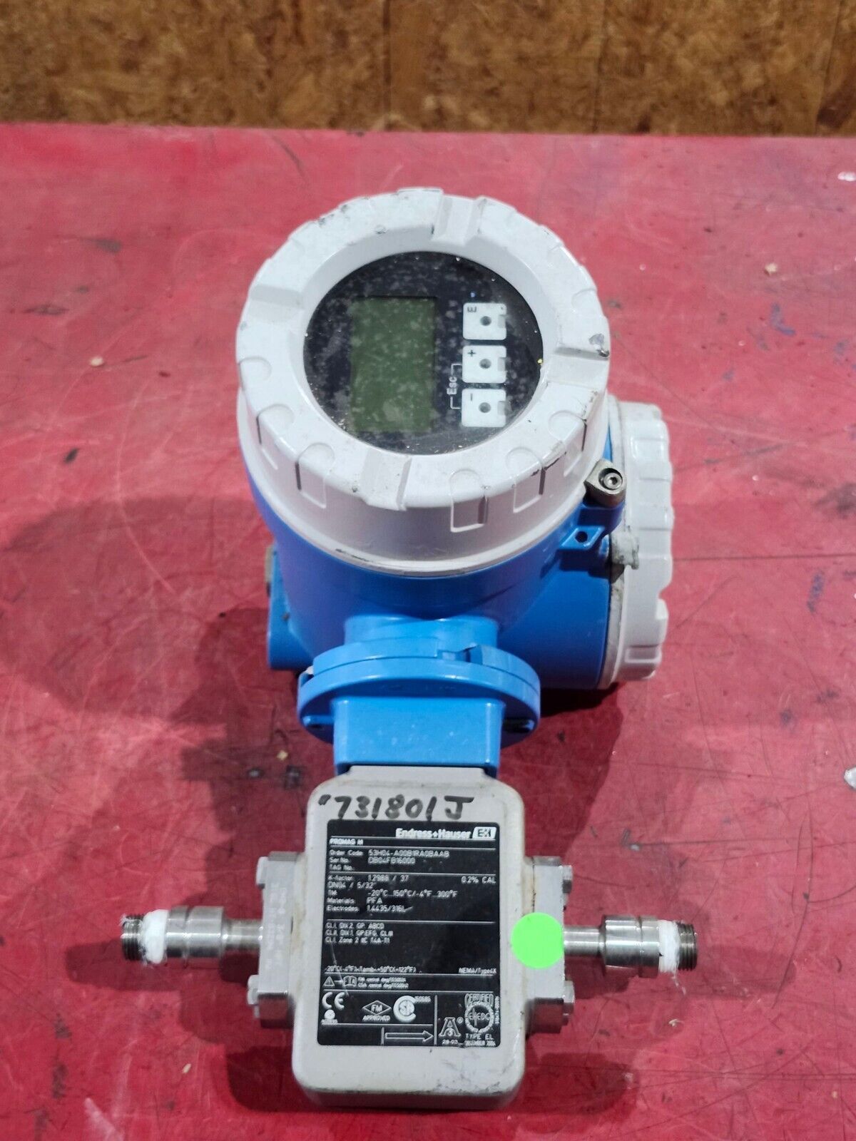 USED ENDRESS + HAUSER FLOW METER 53H04-A00B1RA0BAAB DB04FB16000