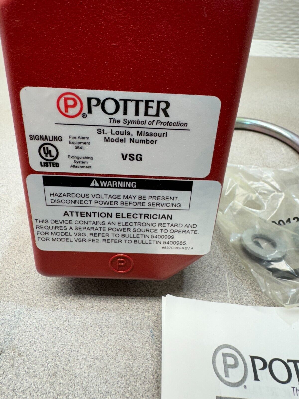 NEW IN BOX POTTER VSG-2 LOW FLOW 3 GPM SWITCH 1116050