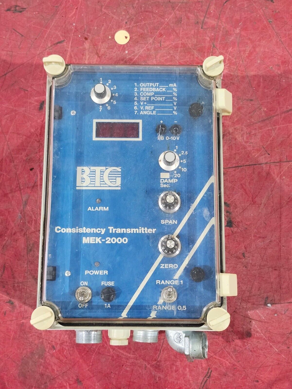 USED BTG CONSISTENCY TRANSMITTER MEK 2000 N033285