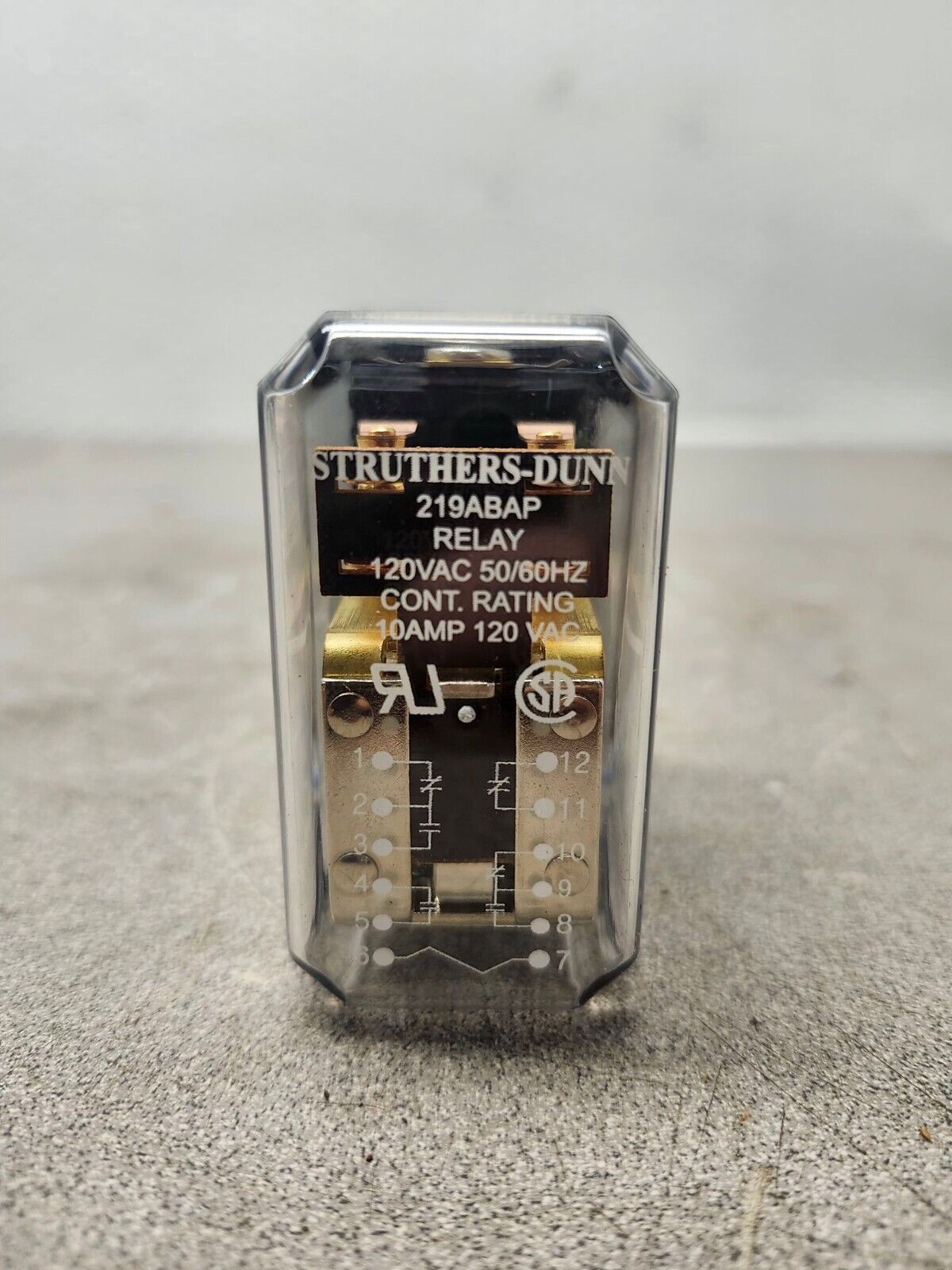 NEW IN BOX TRUTHERS DUNN RELAY 219ABAP 120VAC