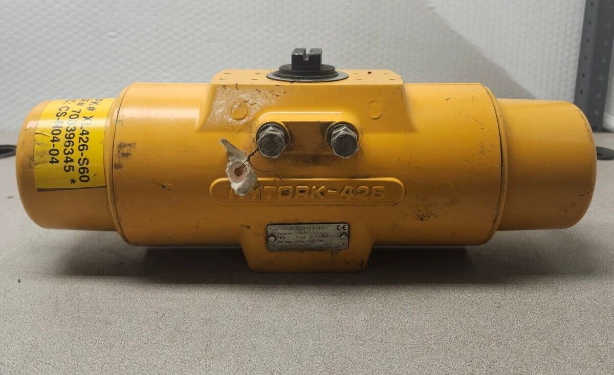 USED HYTORK PNEUMATIC VALVE ACTUATOR E1A-0426-S80-A00