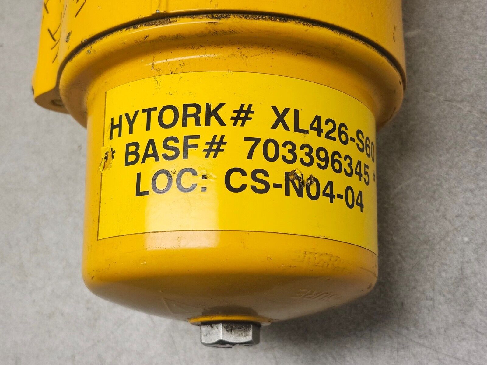 USED HYTORK PNEUMATIC VALVE ACTUATOR E1A-0426-S60-A00